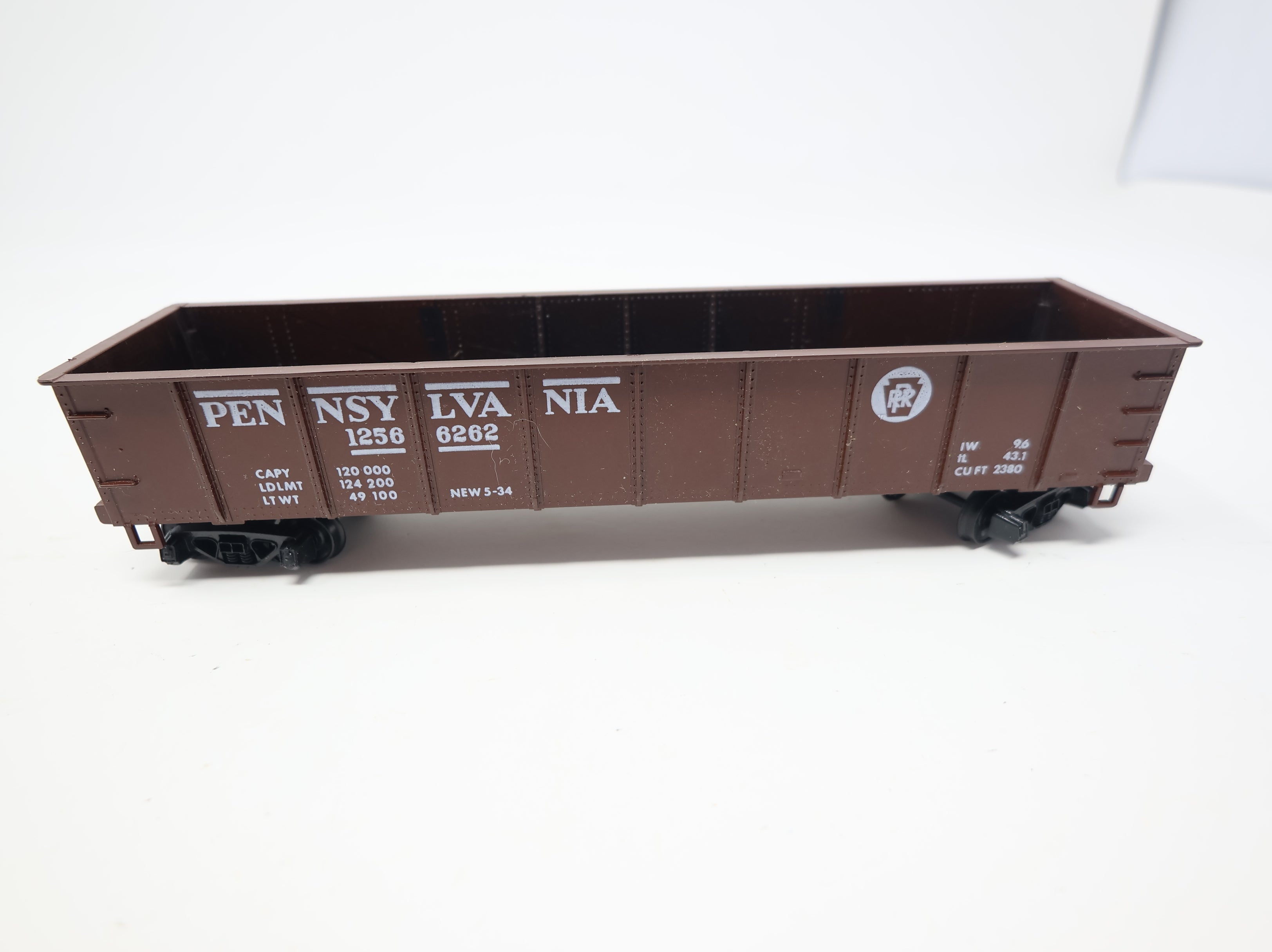 USED Mantua HO Scale 42' Gondola Pennsylvania #12566262 w/ Coal Load