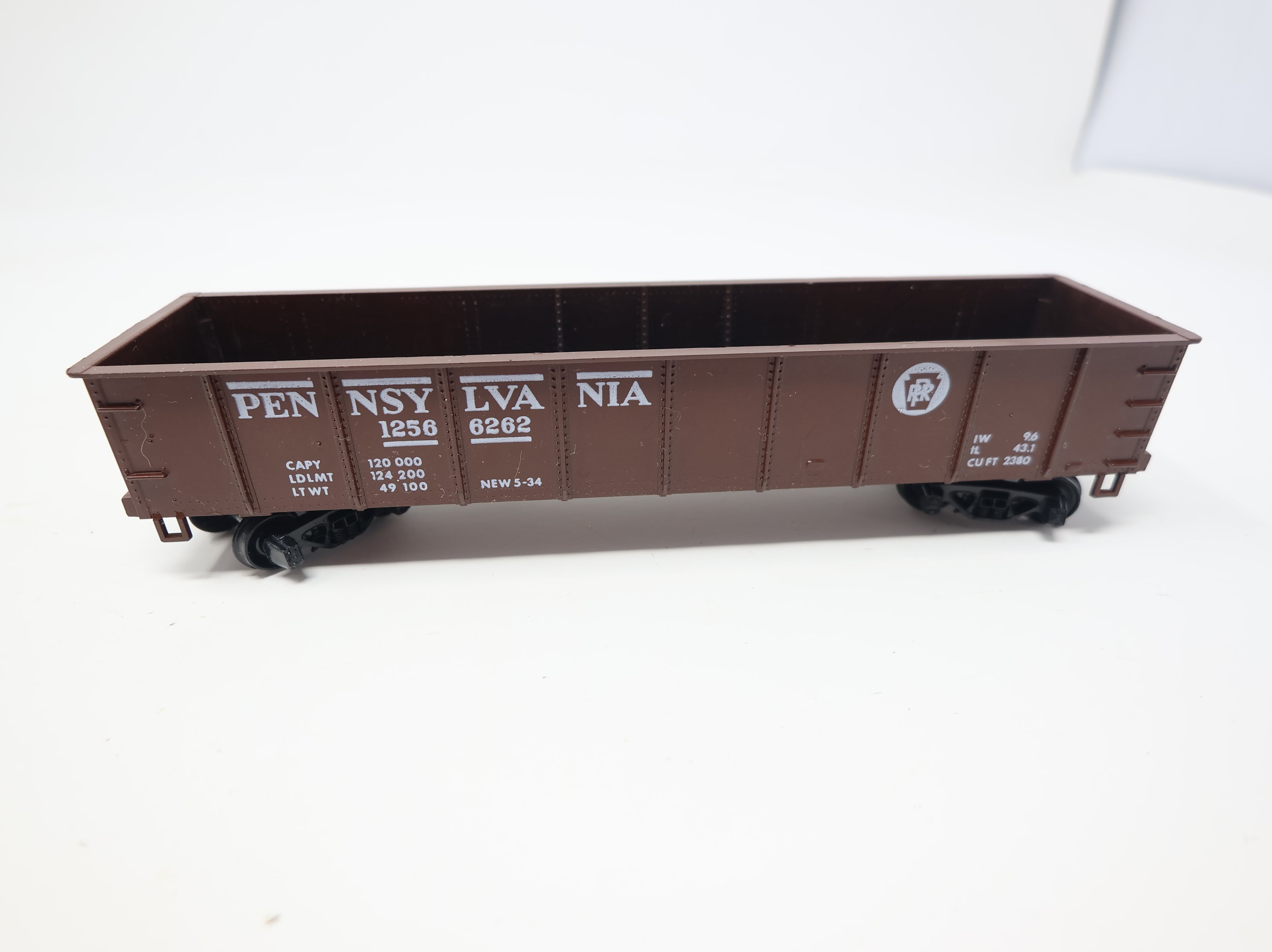 USED Mantua HO Scale 42' Gondola Pennsylvania #12566262 w/ Coal Load