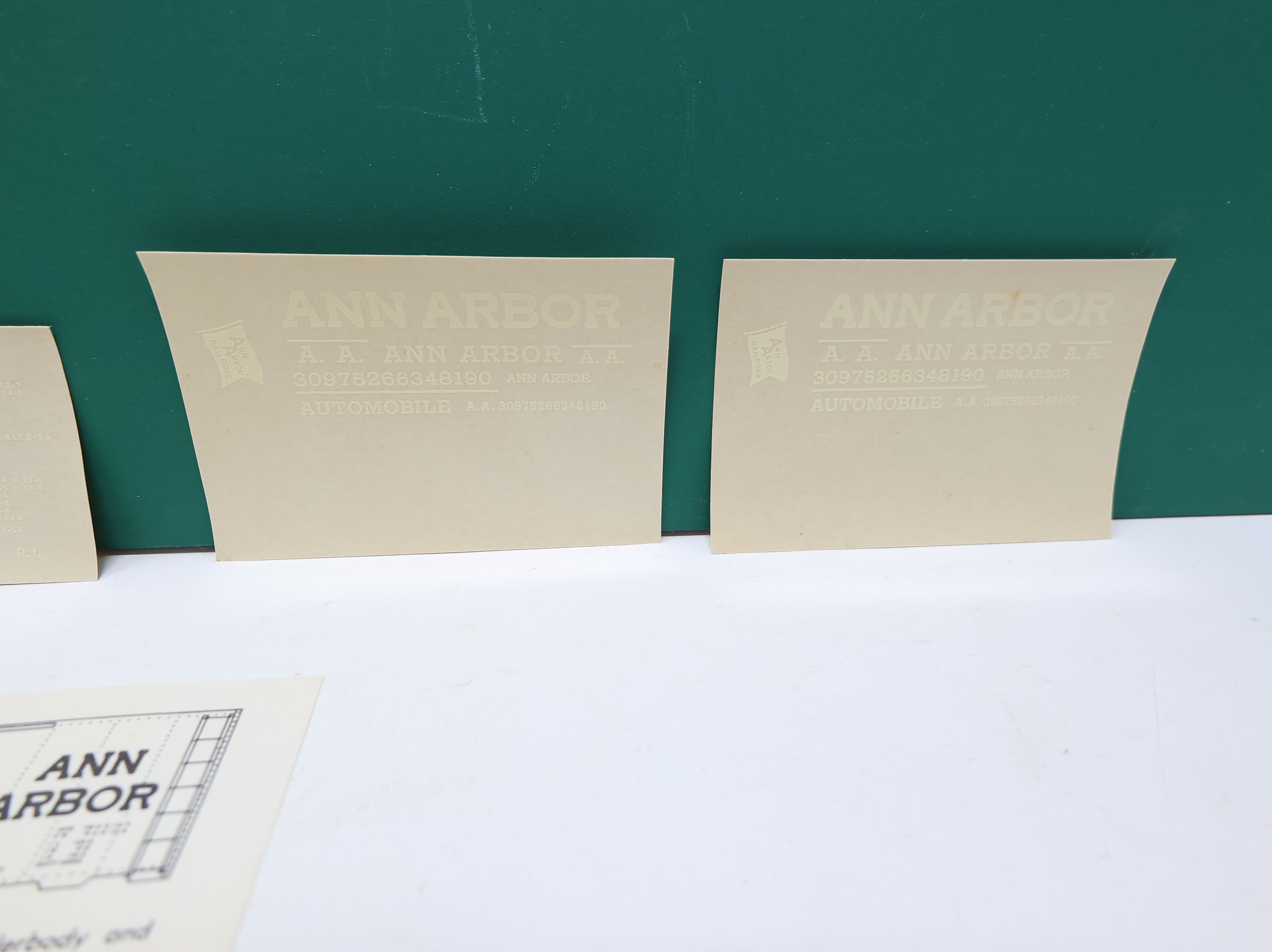 USED Champ Decals HB323 HO Scale Ann Arbor Box Car Decals