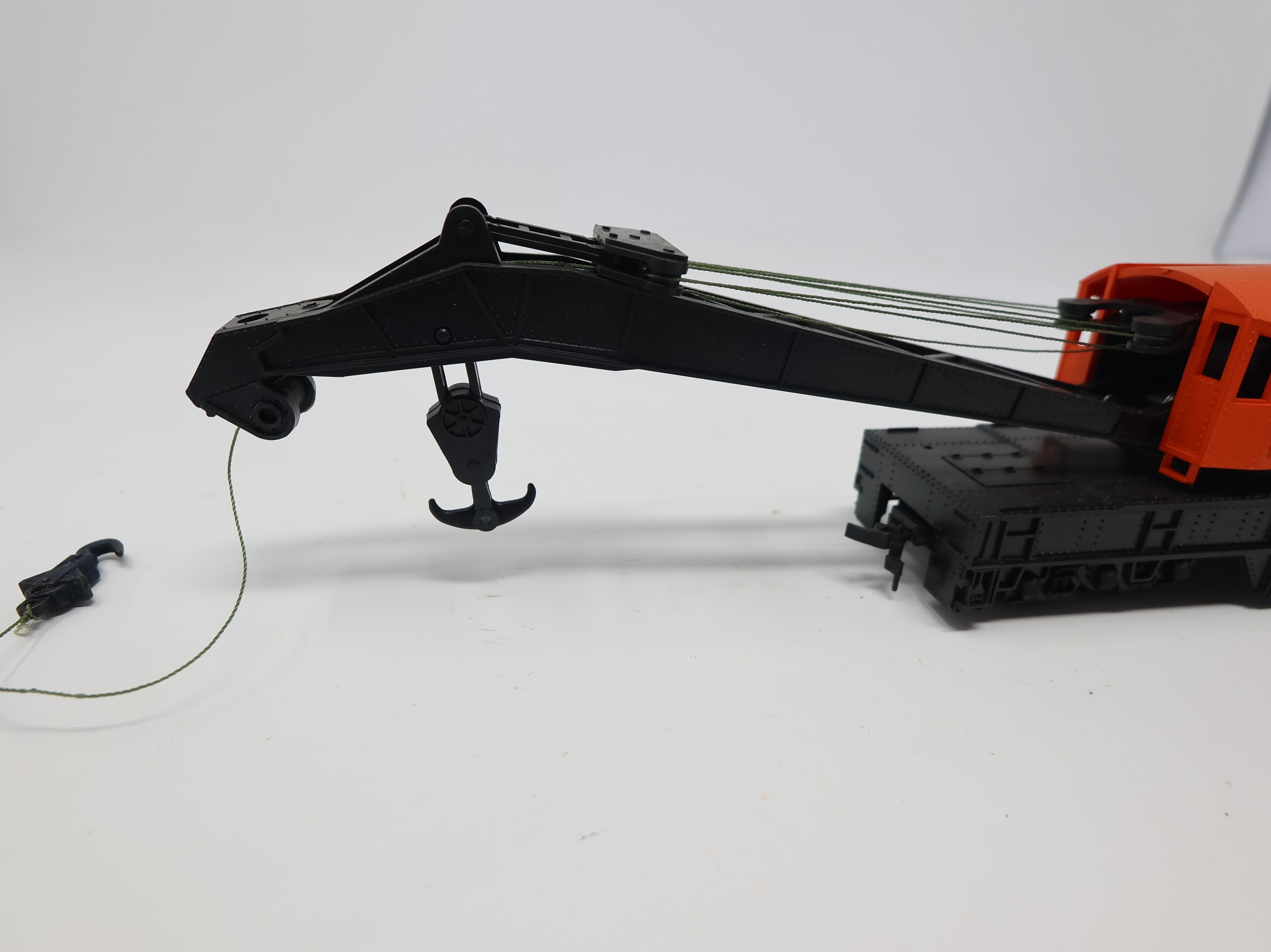 USED Bachmann HO Scale 12-Wheel Maintenance Crane Amtrak MOW #15449