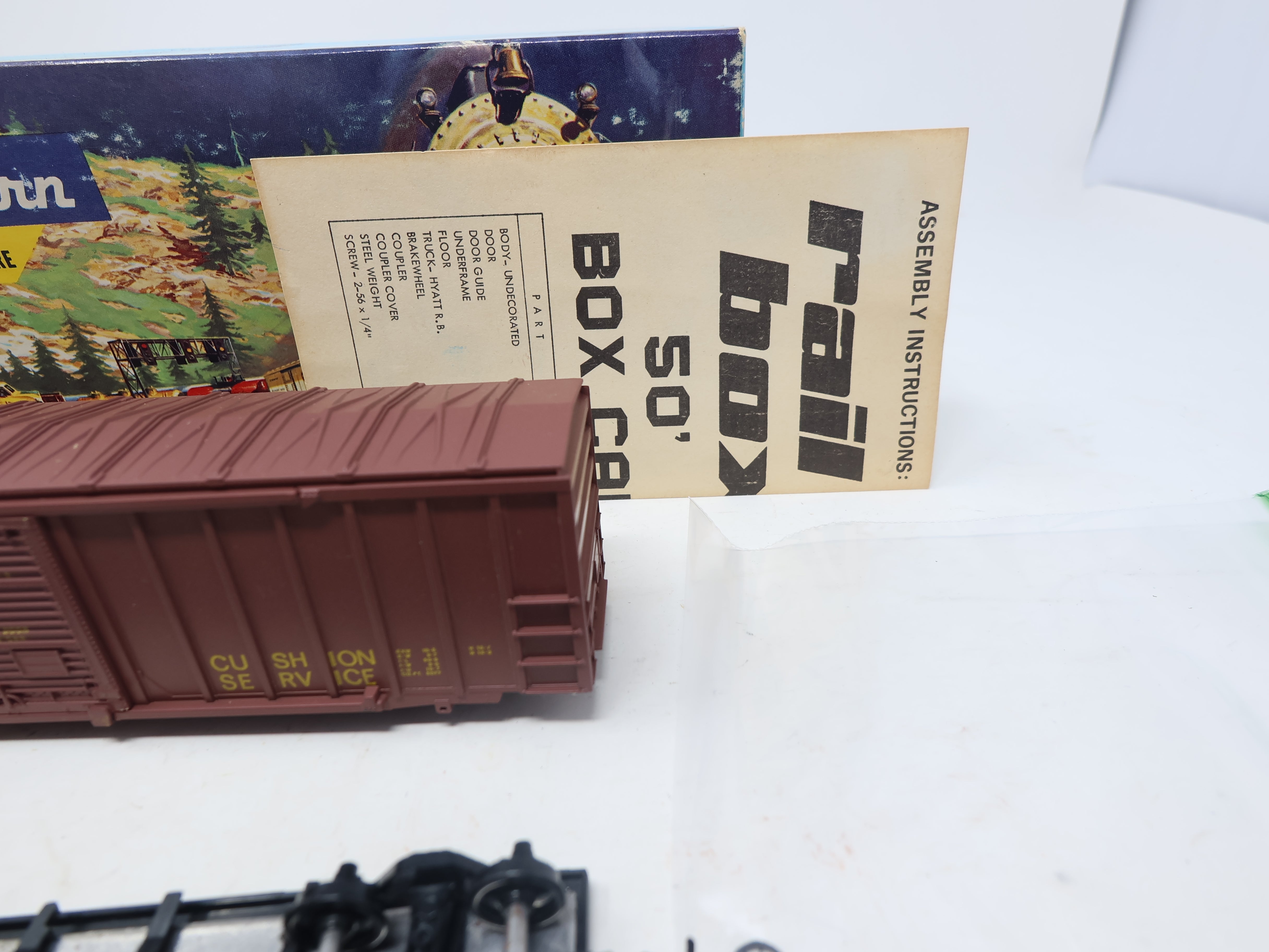 USED Athearn 535 HO Scale, 50' Railbox Box Car, Virginia Central VC #9134, Bevbel