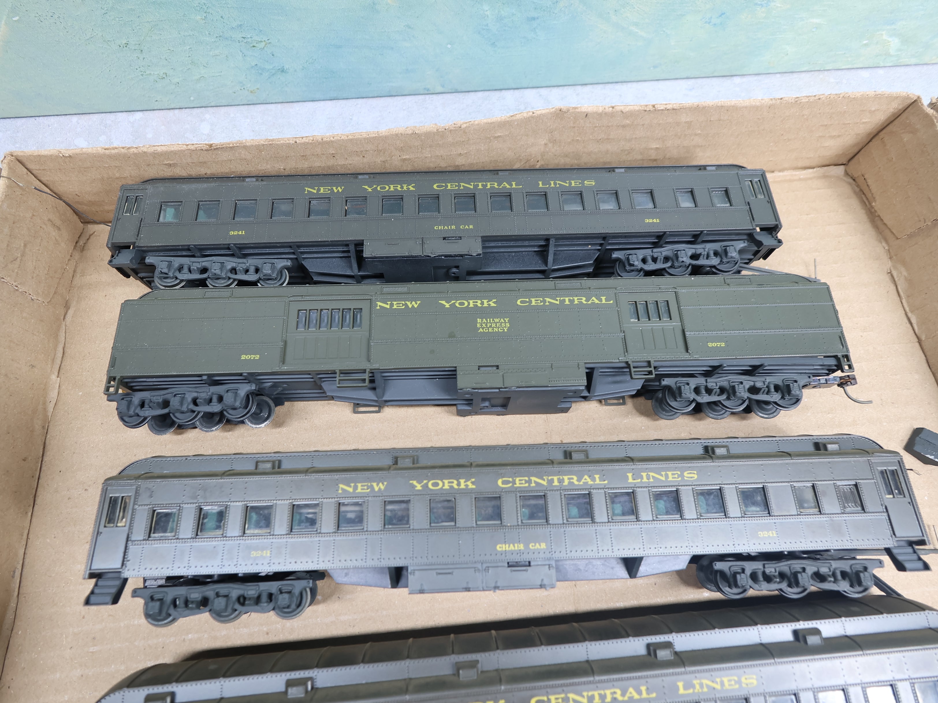 USED Athearn HO Scale Passenger Car Set New York Central Rough (7 pcs)