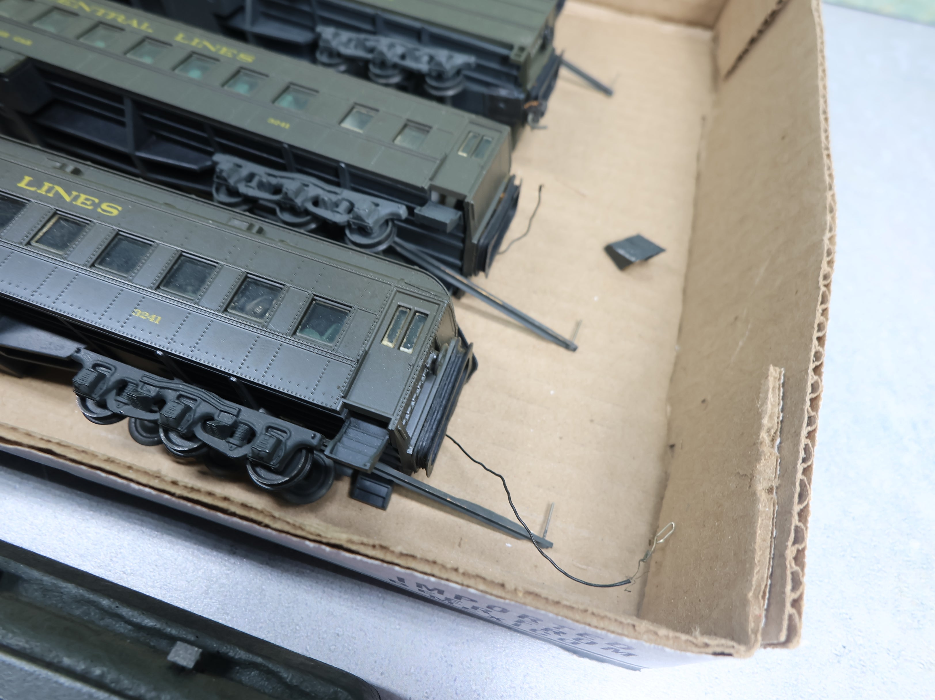 USED Athearn HO Scale Passenger Car Set New York Central Rough (7 pcs)