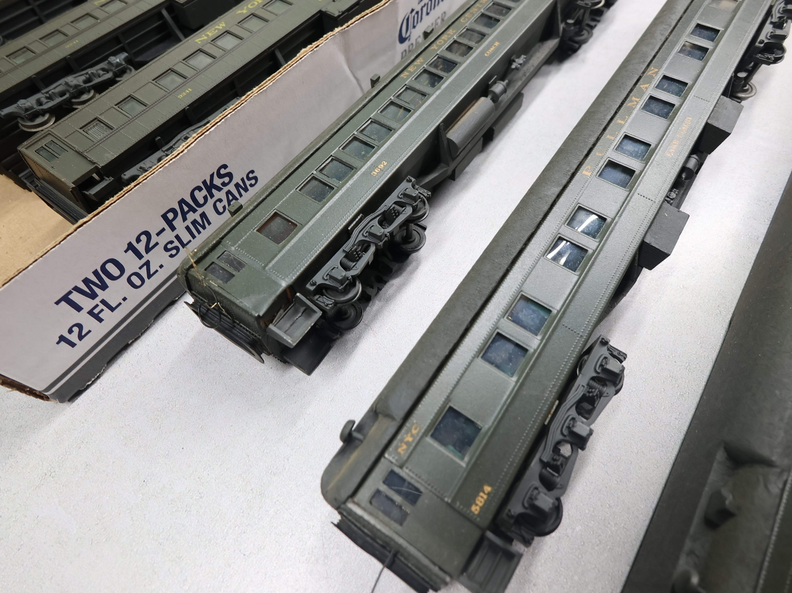 USED Athearn HO Scale Passenger Car Set New York Central Rough (7 pcs)