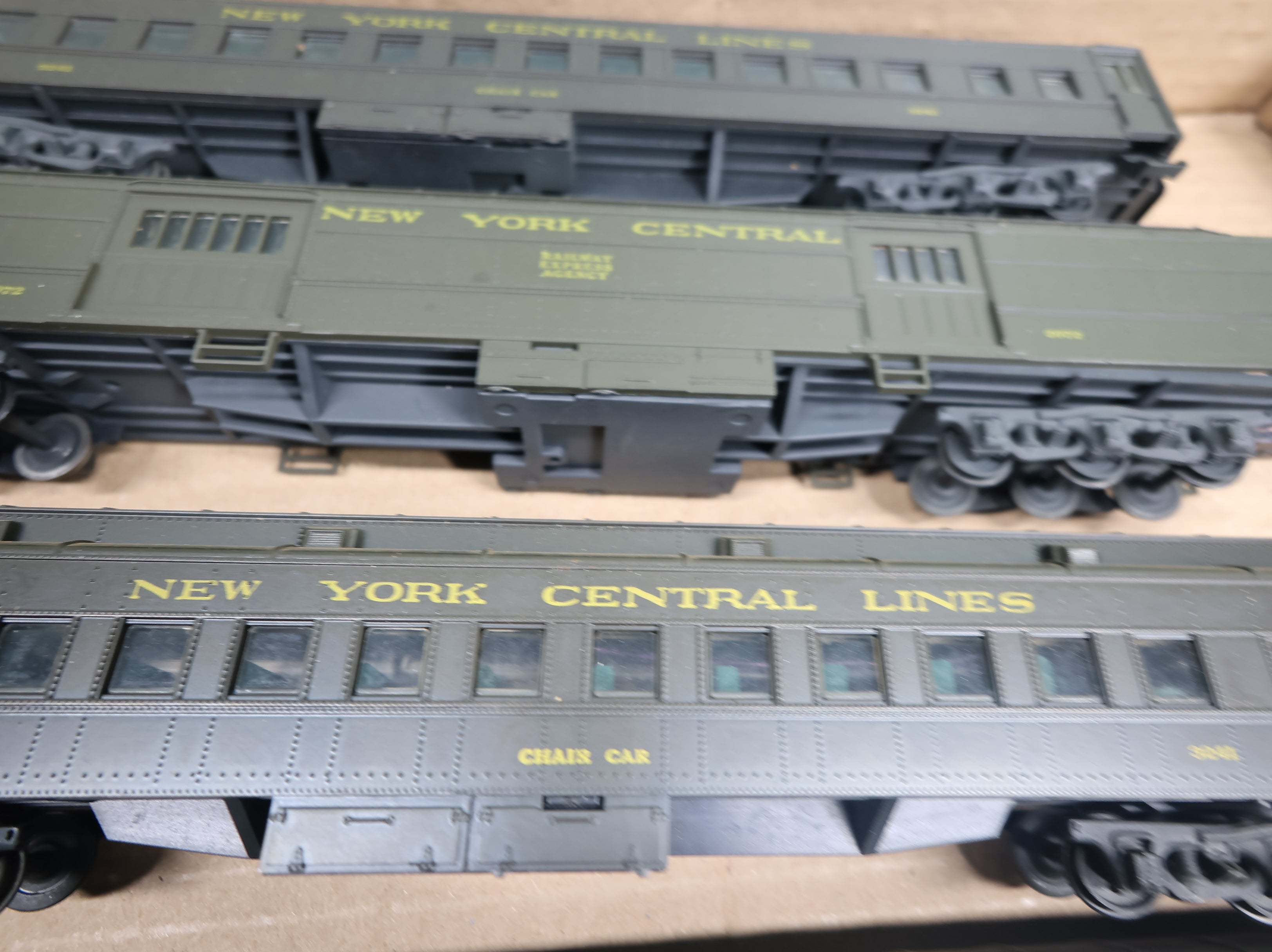 USED Athearn HO Scale Passenger Car Set New York Central Rough (7 pcs)