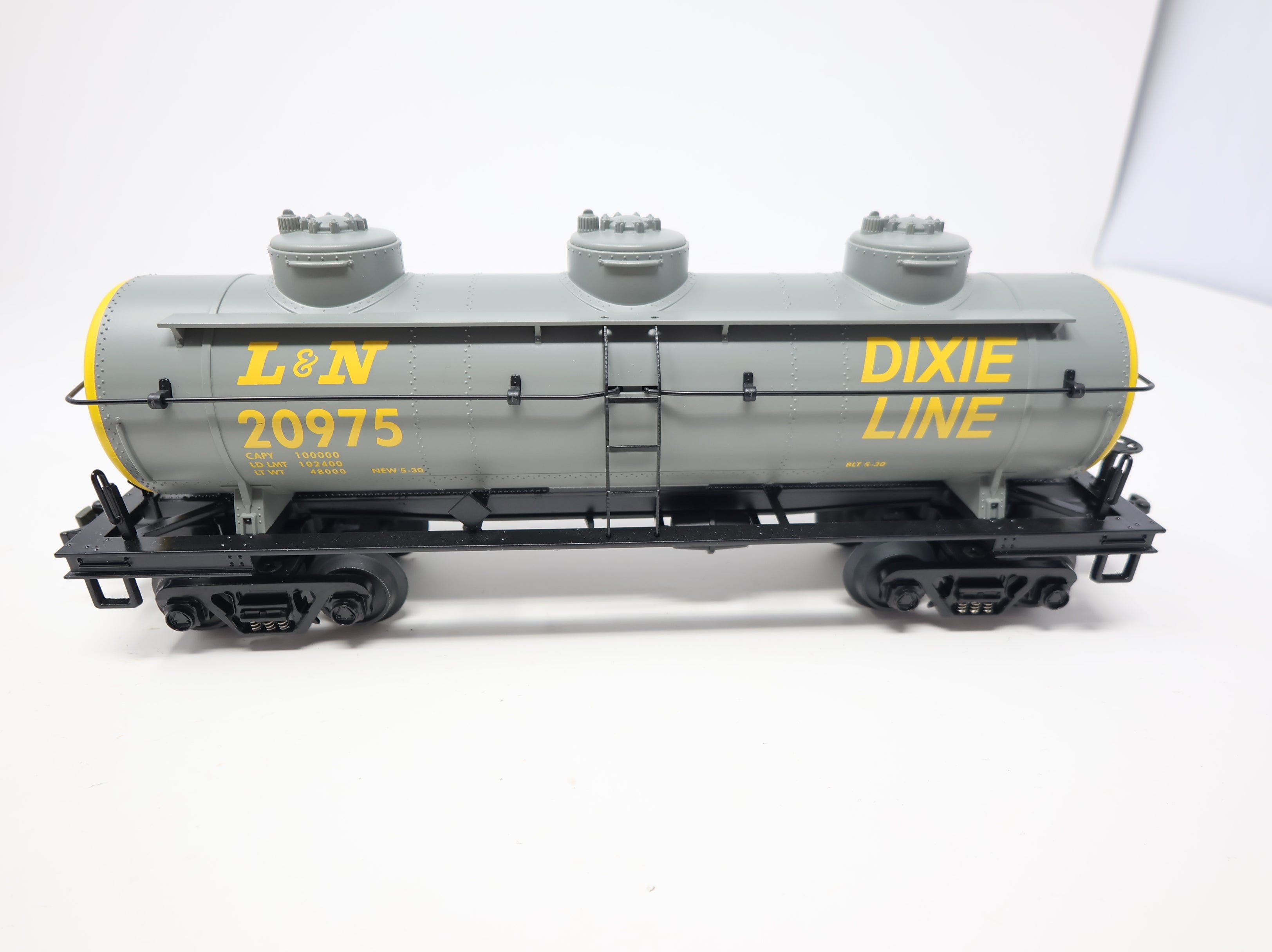 USED MTH O Triple Dome Tank Car Louisville & Nashville L&N #20975 Dixie Line