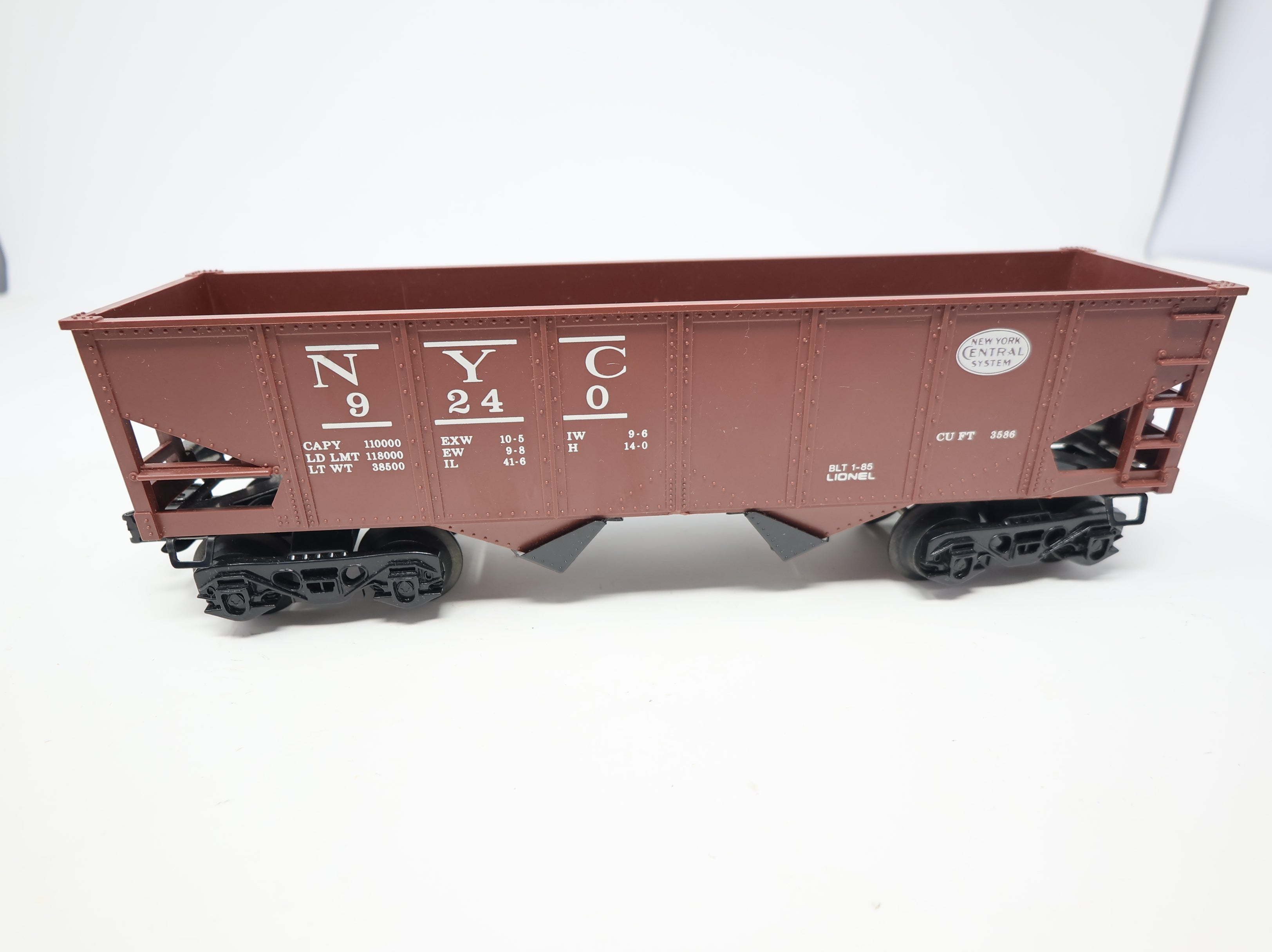 USED Lionel O 2 Bay Hopper New York Central #9240 O27