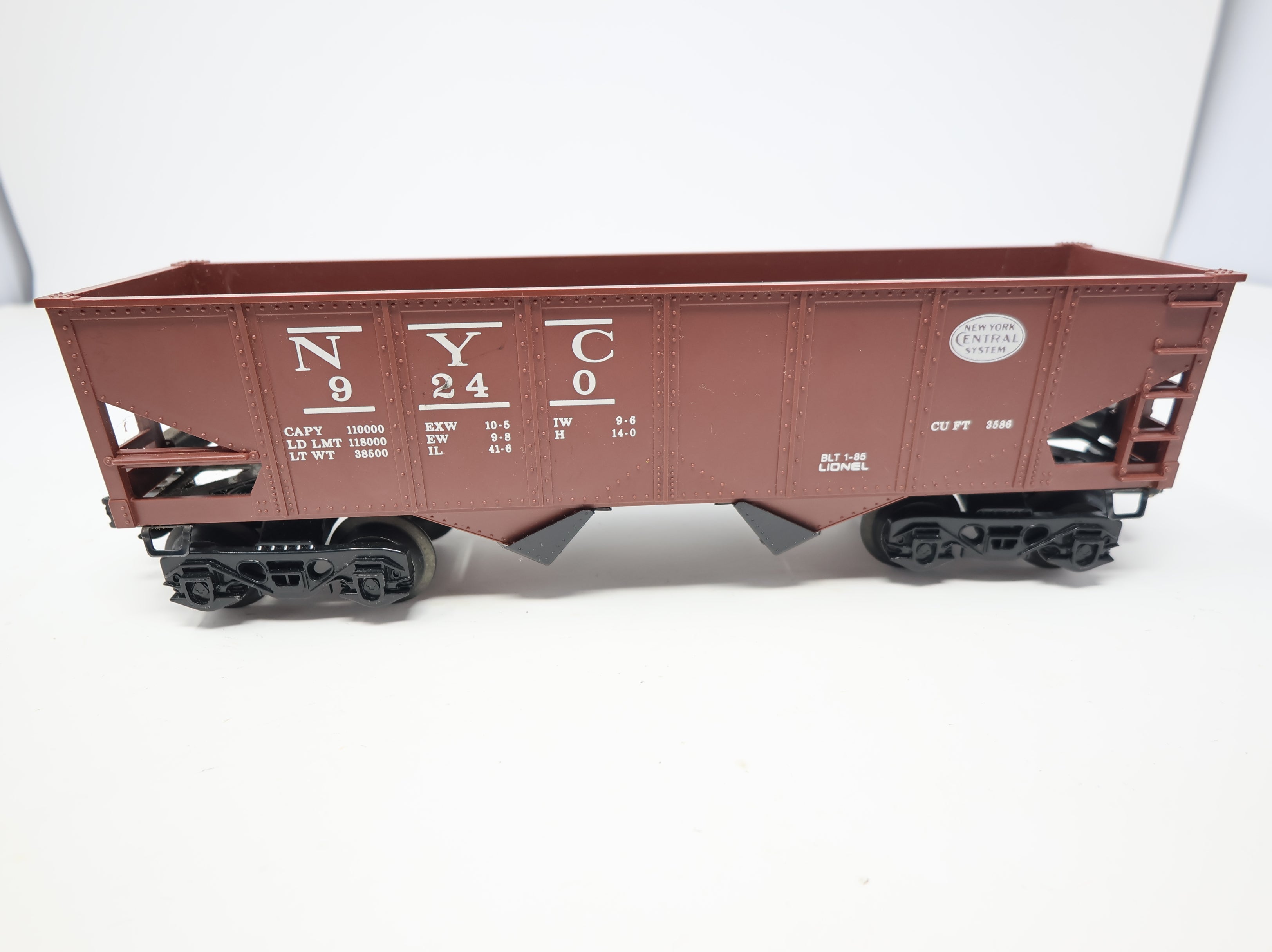 USED Lionel O 2 Bay Hopper New York Central #9240 O27