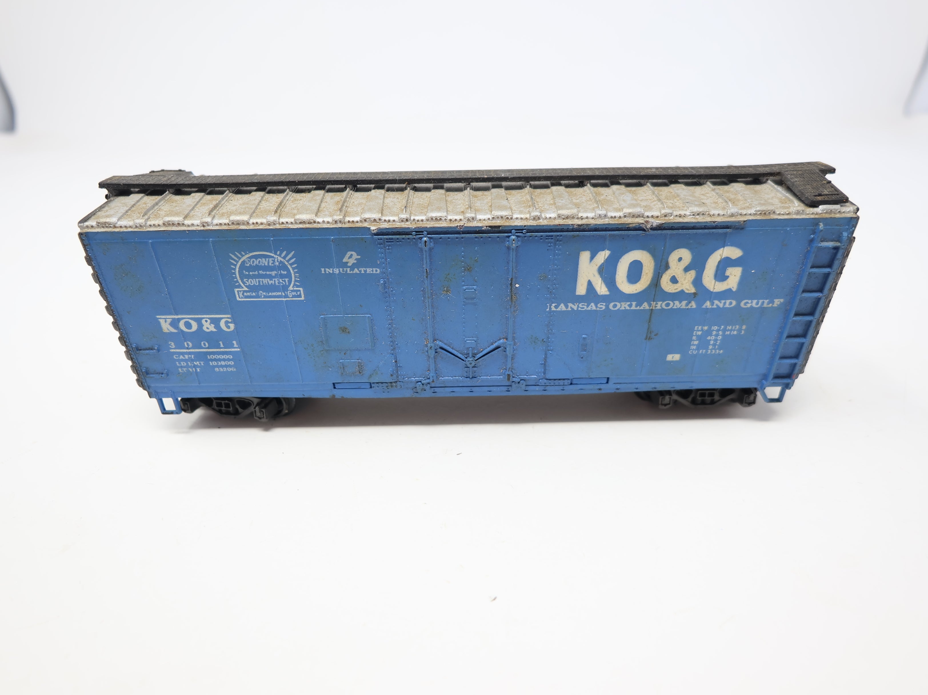 USED AHM HO Scale 40' Box Car KO&G #30011