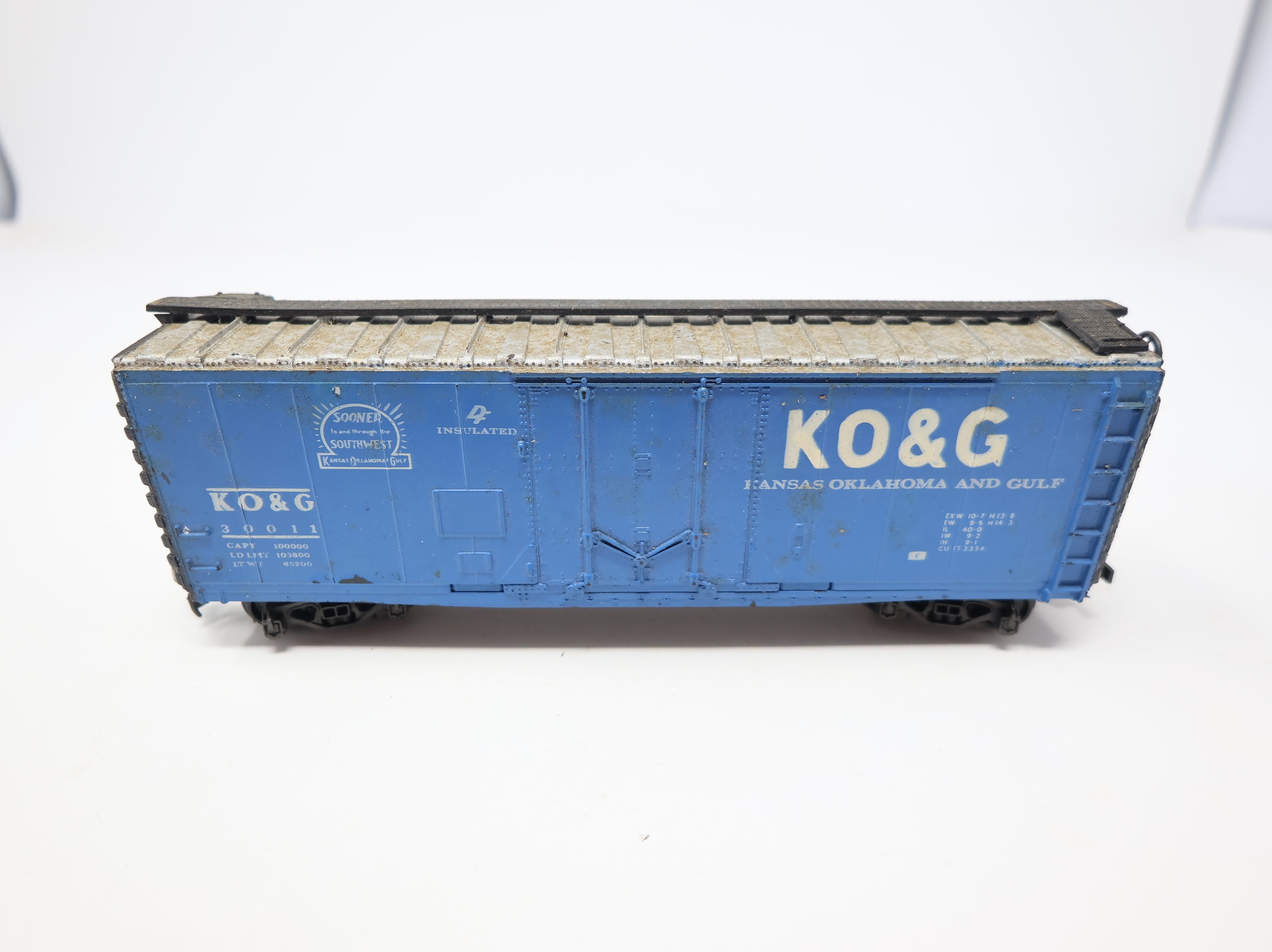 USED AHM HO Scale 40' Box Car KO&G #30011