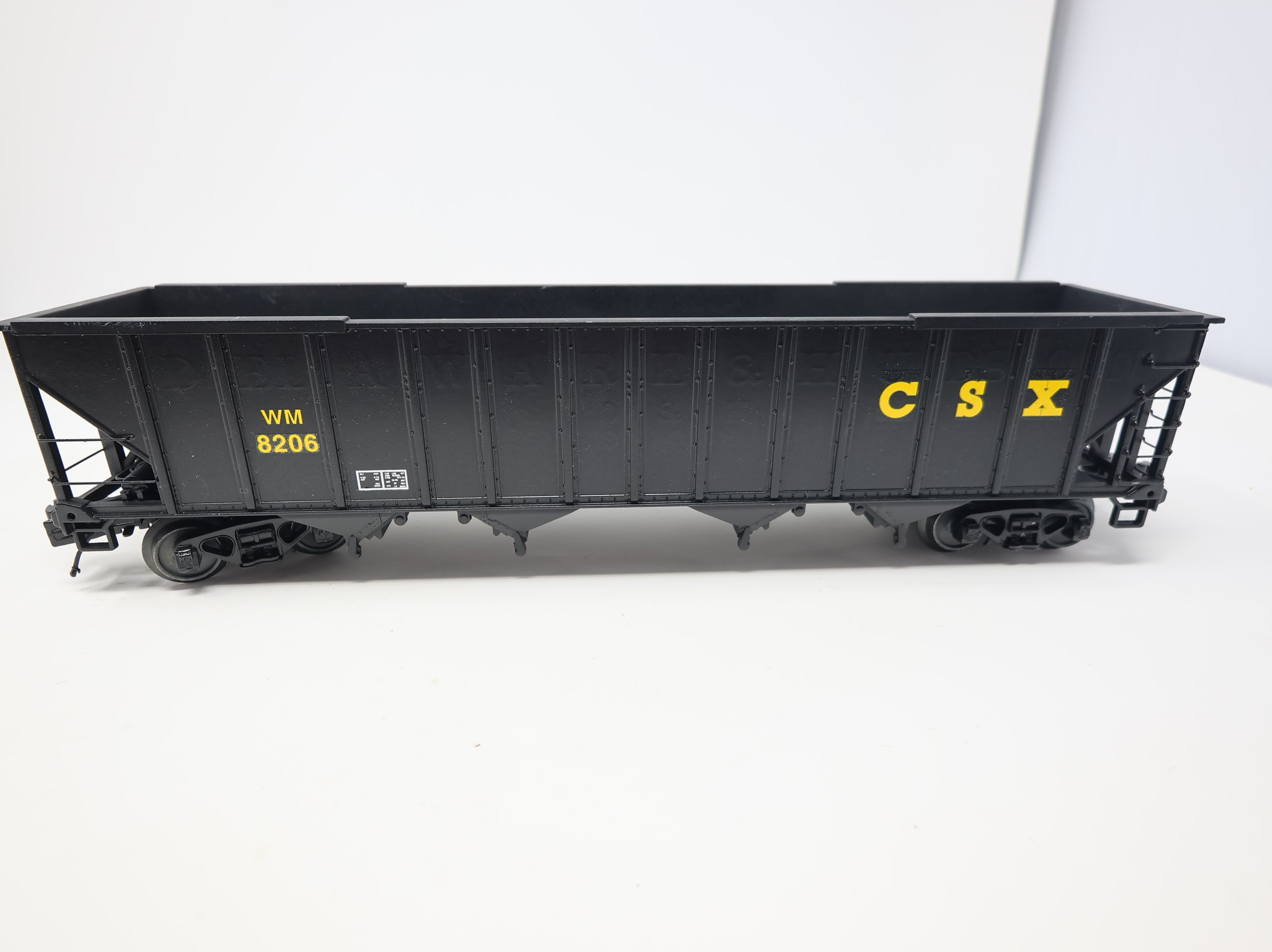 USED MTH O 4 Bay Hopper CSX WM #8206 Decal