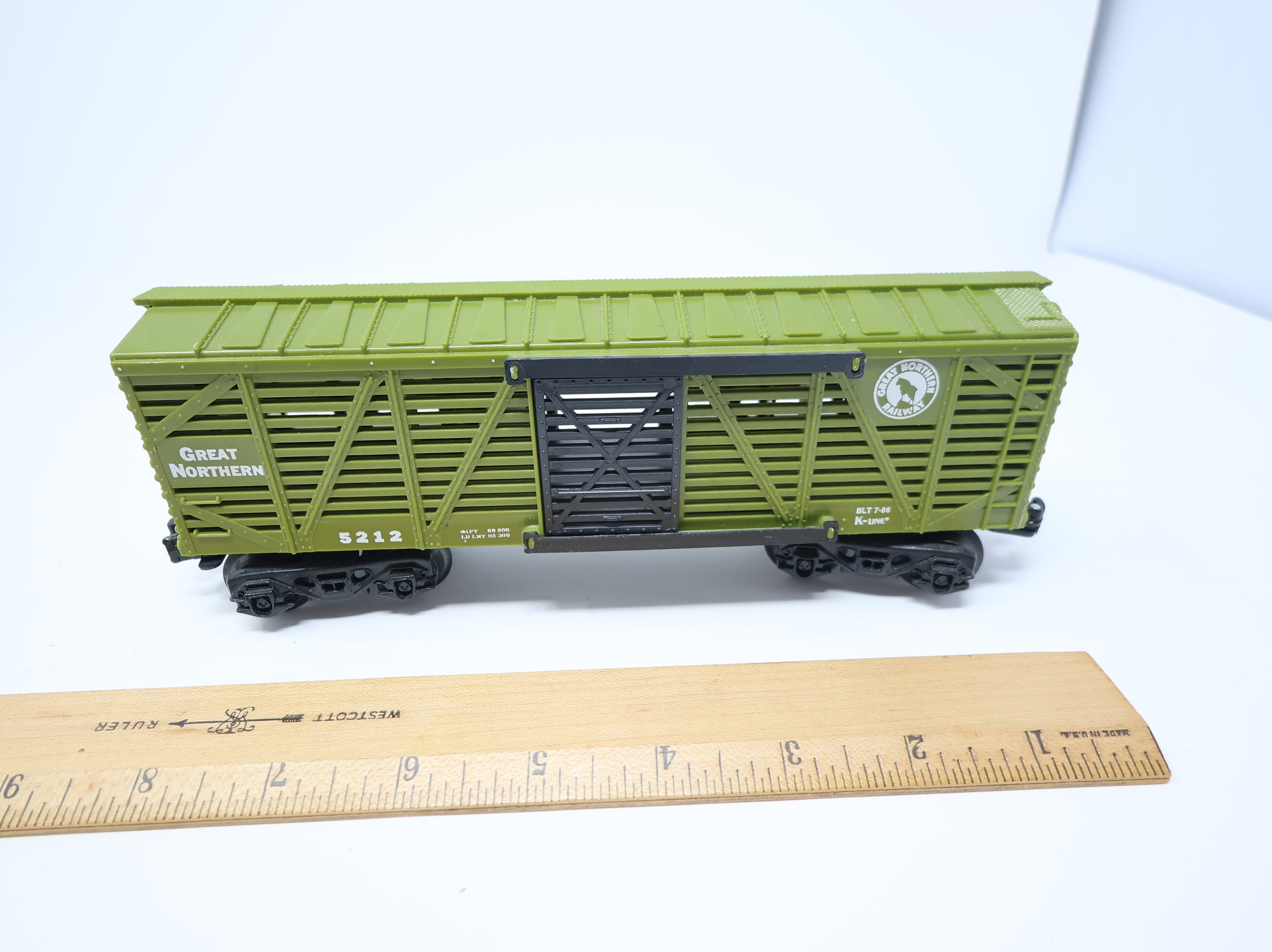 USED K-Line O Stock Cattle Car Great Northern #5212 O27