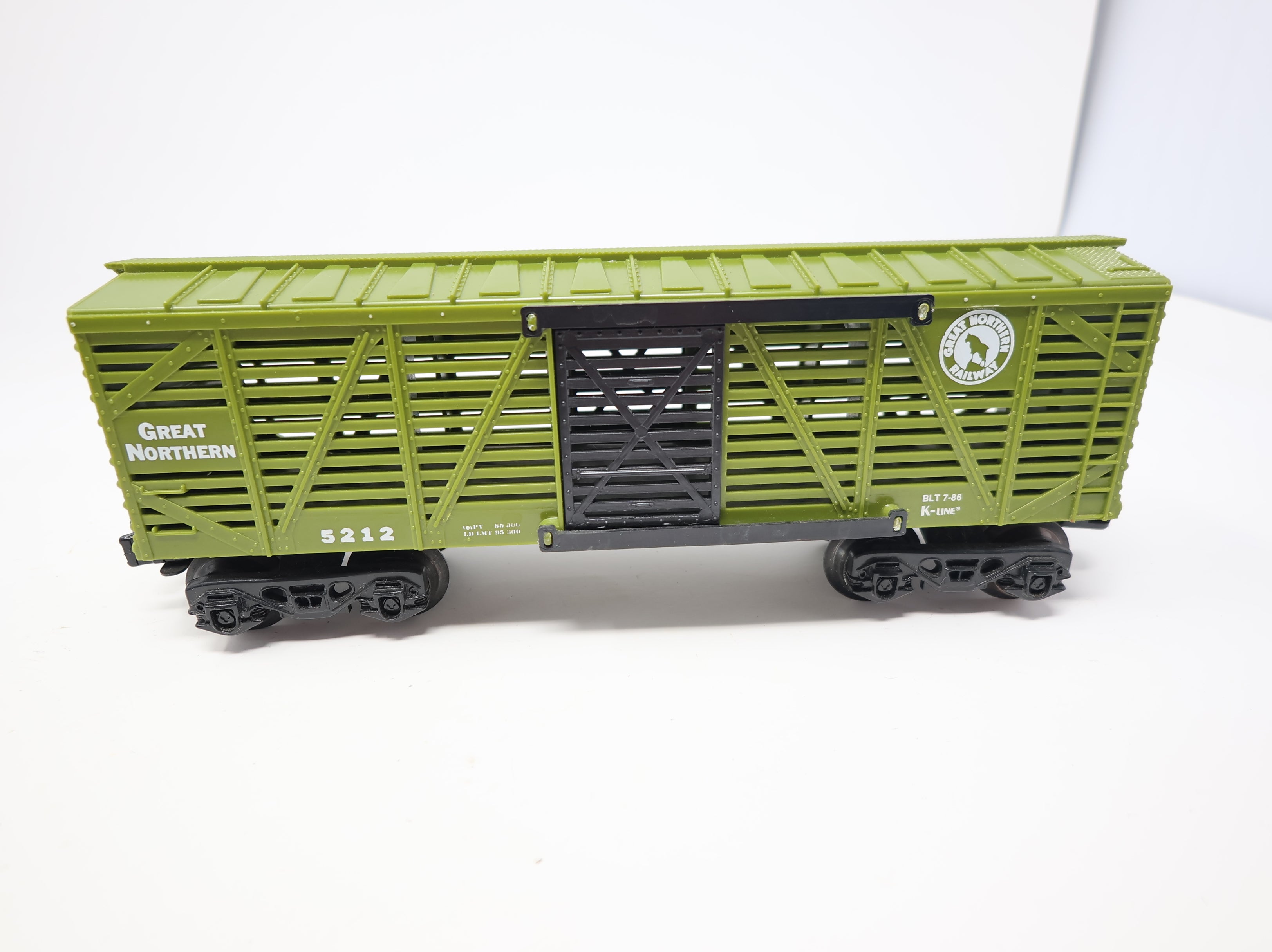 USED K-Line O Stock Cattle Car Great Northern #5212 O27