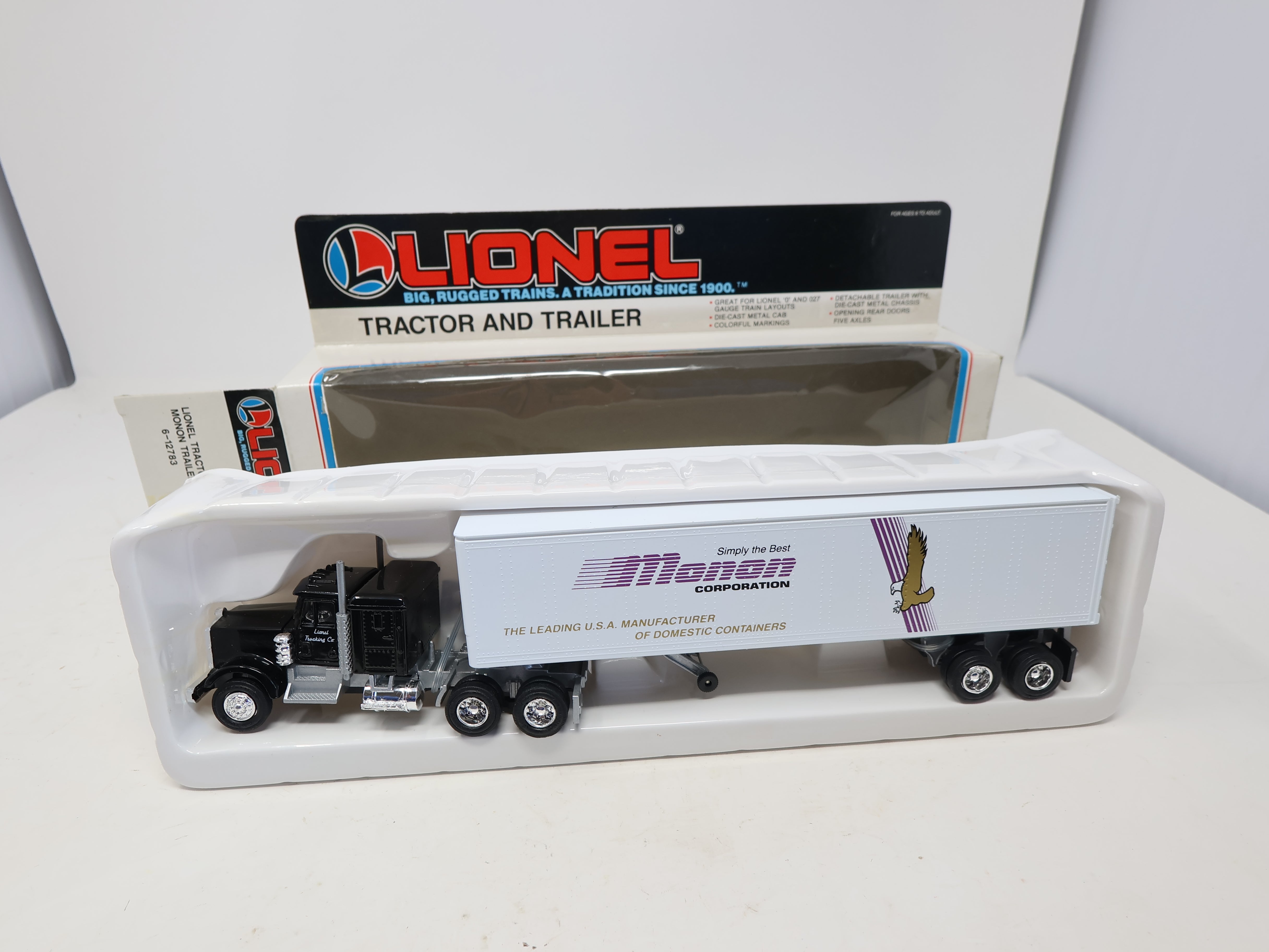 USED Lionel 6-12783 O, Tractor and Monon Trailer