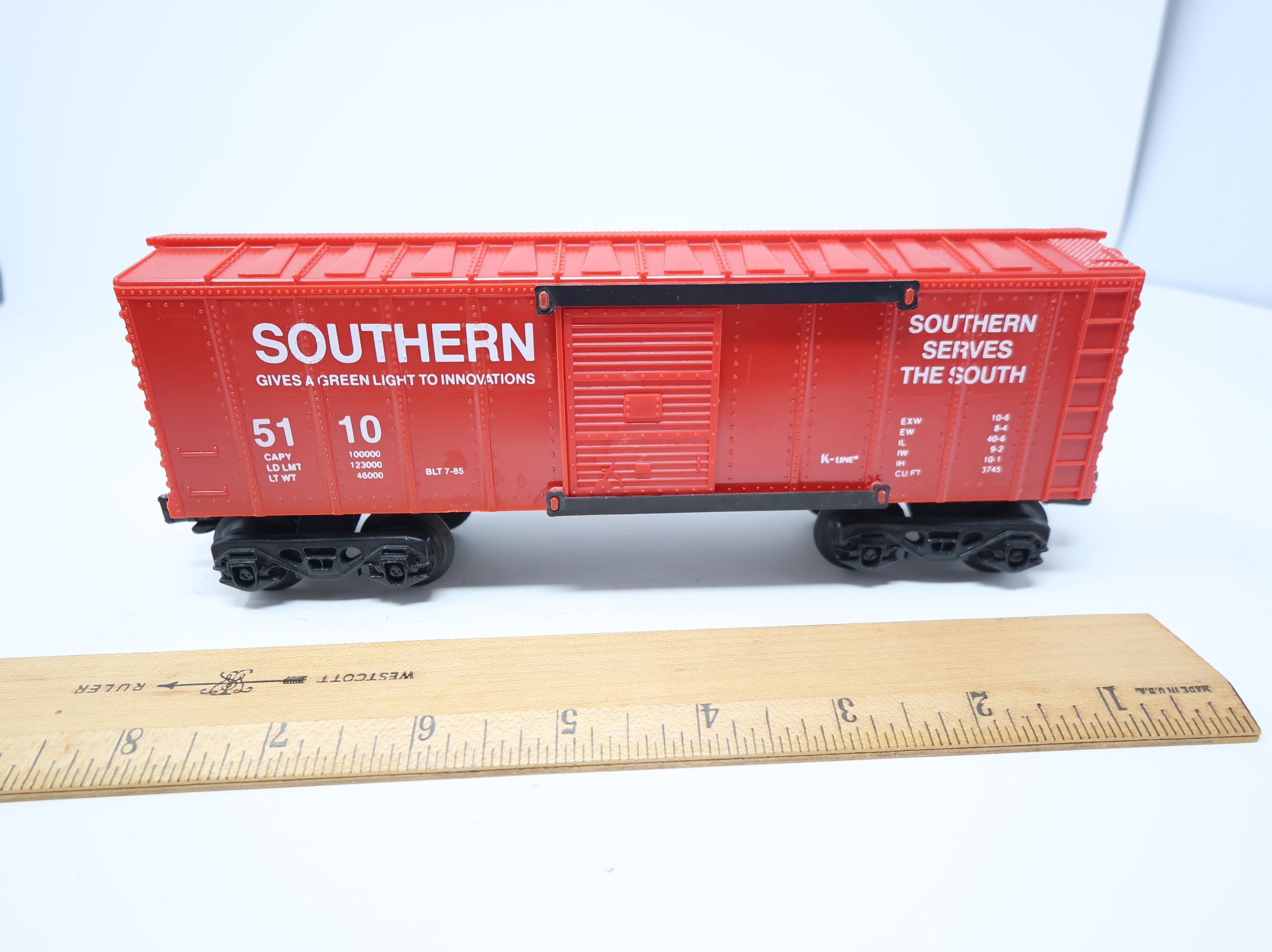 USED K-Line O Box Car Southern #5110 Decal O27