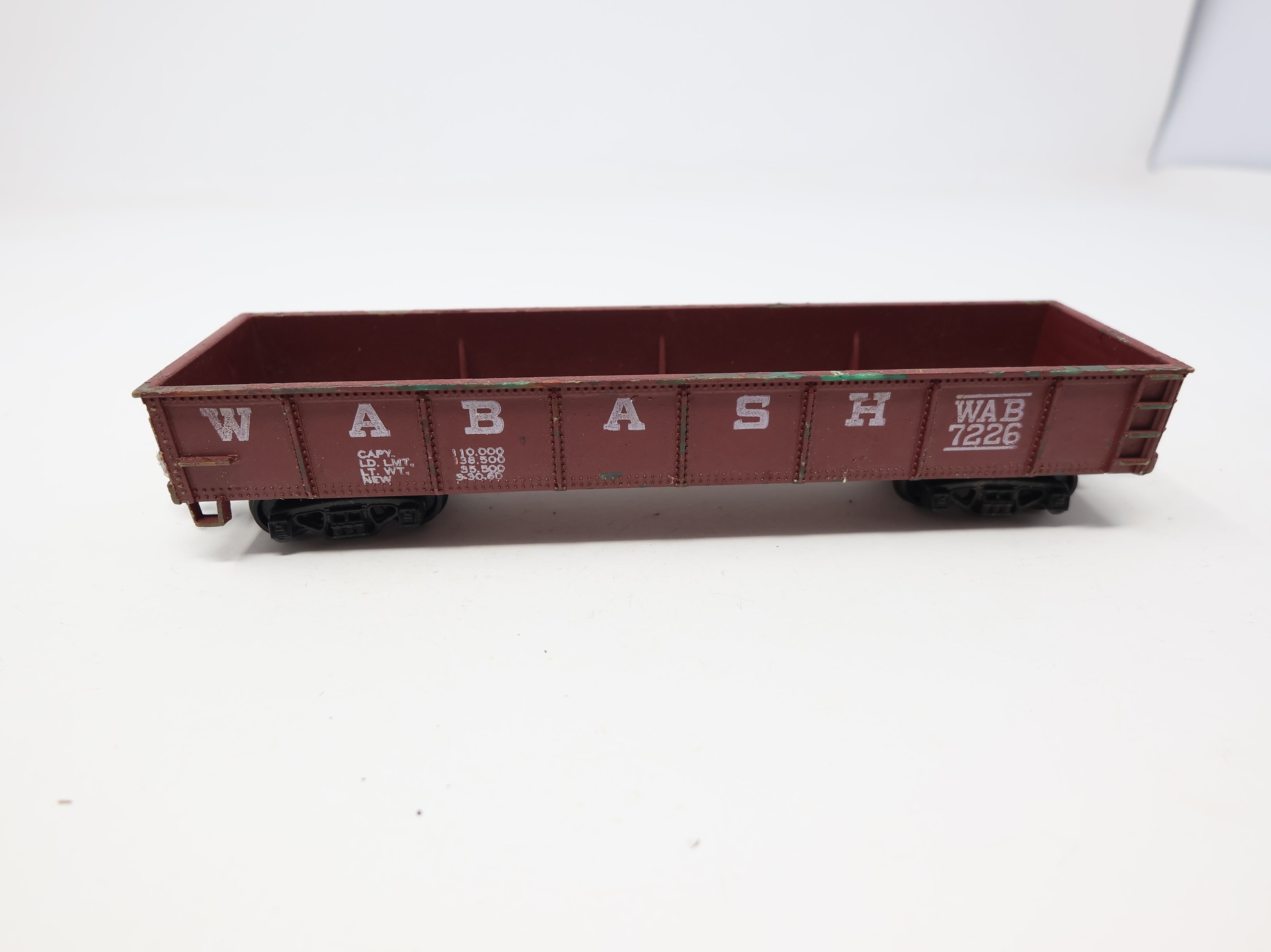 USED Varney HO Scale 40' Gondola Wabash WAB #7226