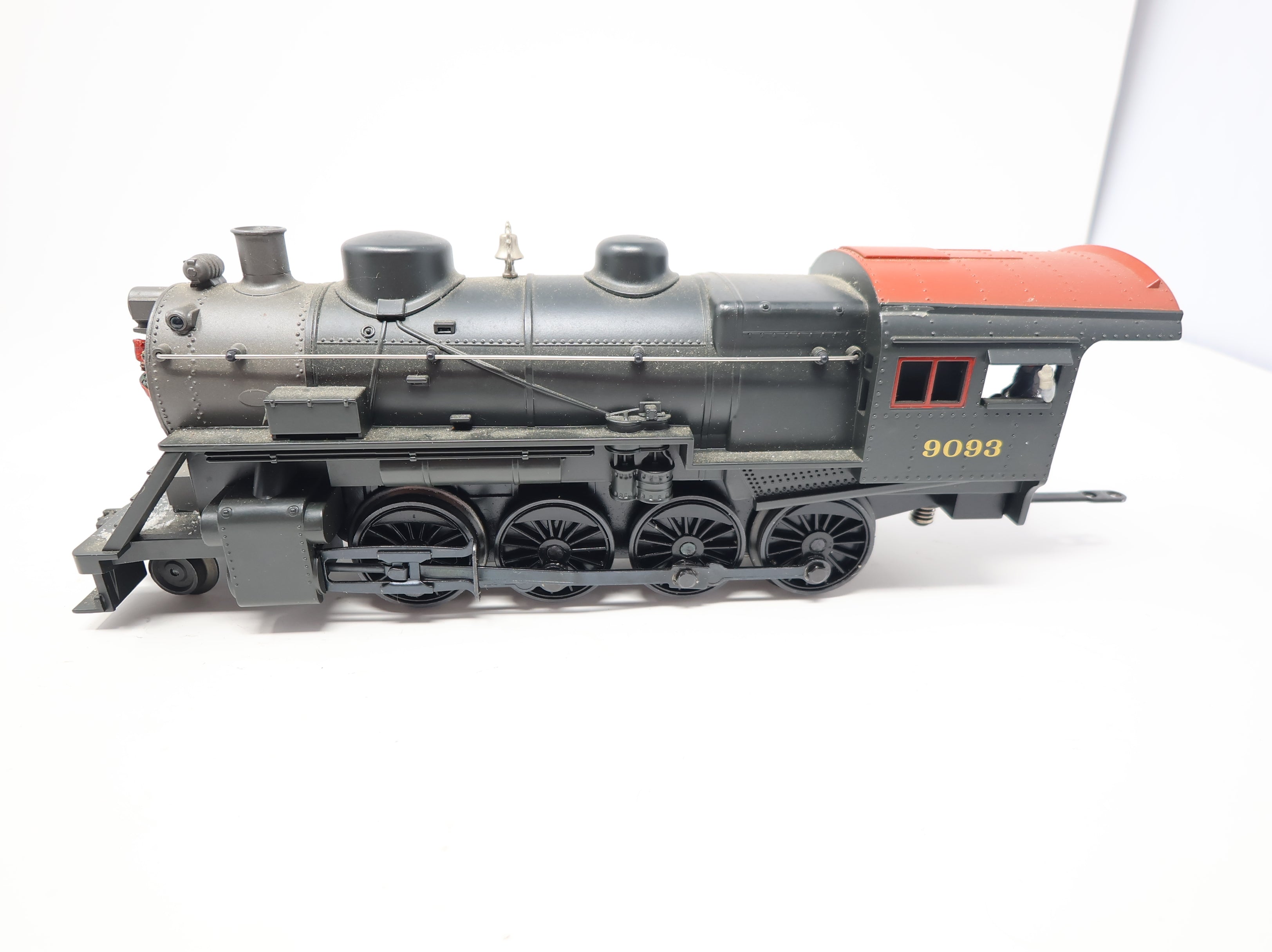 USED MTH Rail King O 2-8-0 Steam Engine w/ Custom Snow & Christmas Wreath Pennsylvania #9093 Proto-Sound 2.0