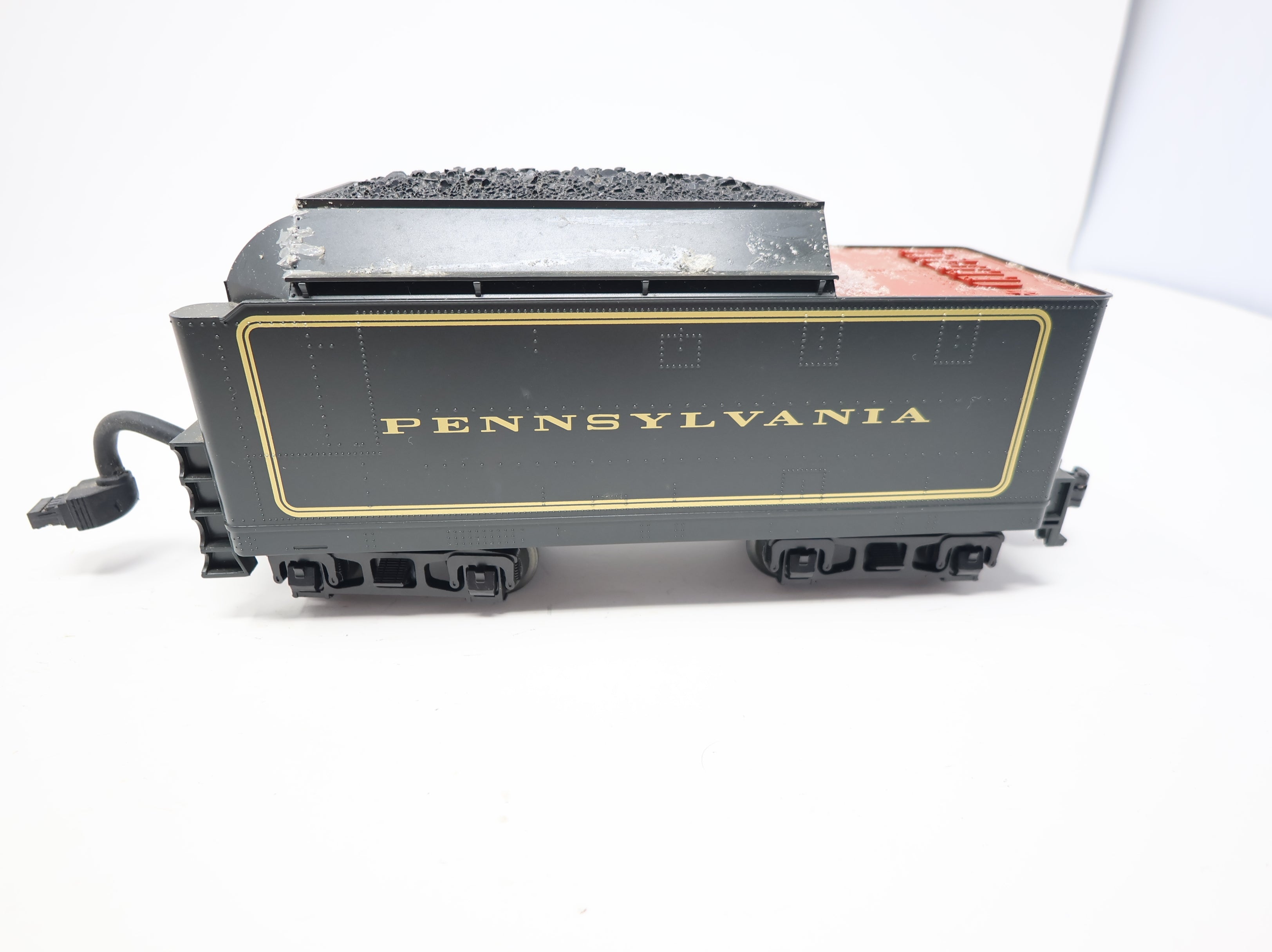 USED MTH Rail King O 2-8-0 Steam Engine w/ Custom Snow & Christmas Wreath Pennsylvania #9093 Proto-Sound 2.0