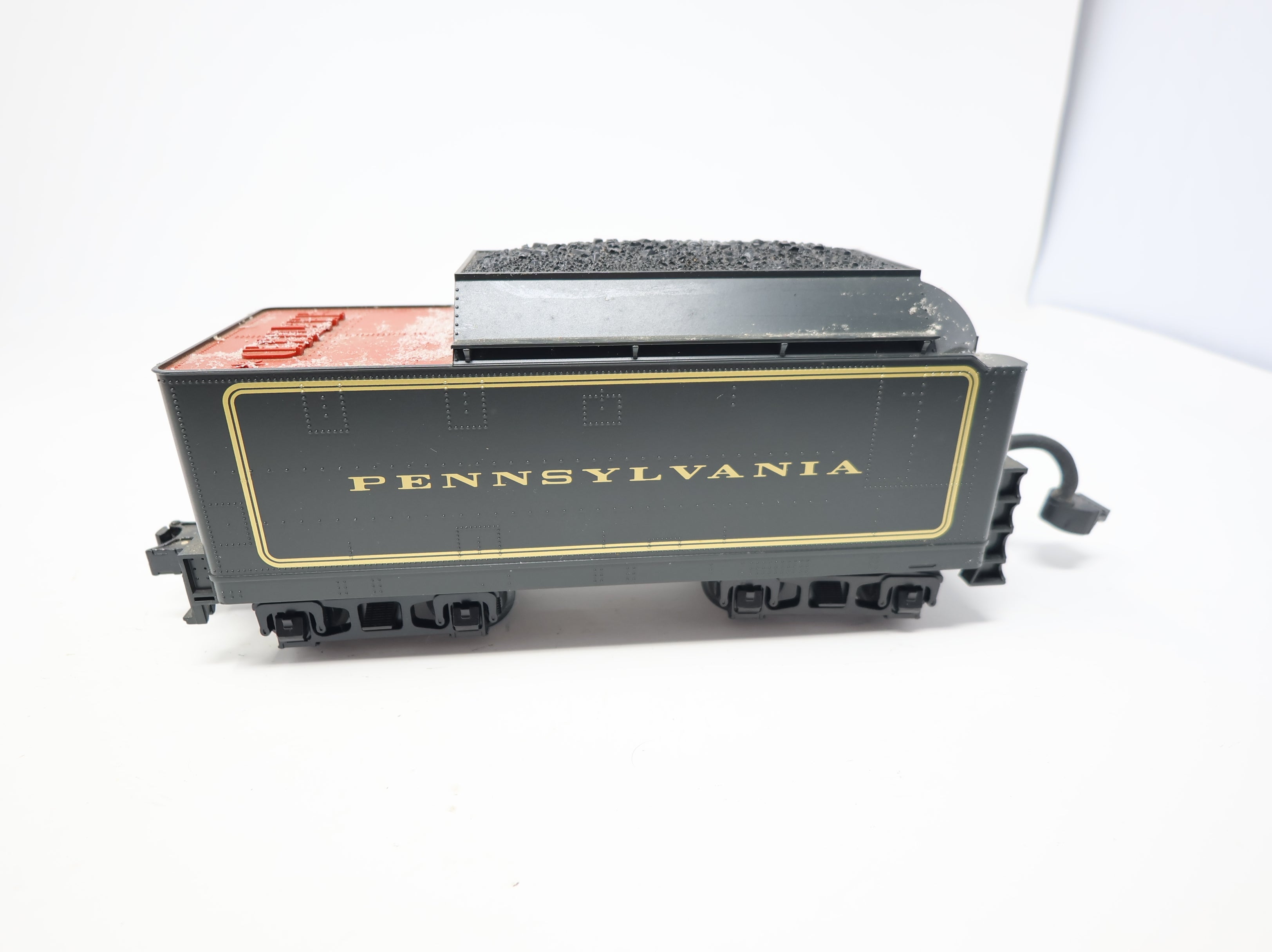 USED MTH Rail King O 2-8-0 Steam Engine w/ Custom Snow & Christmas Wreath Pennsylvania #9093 Proto-Sound 2.0