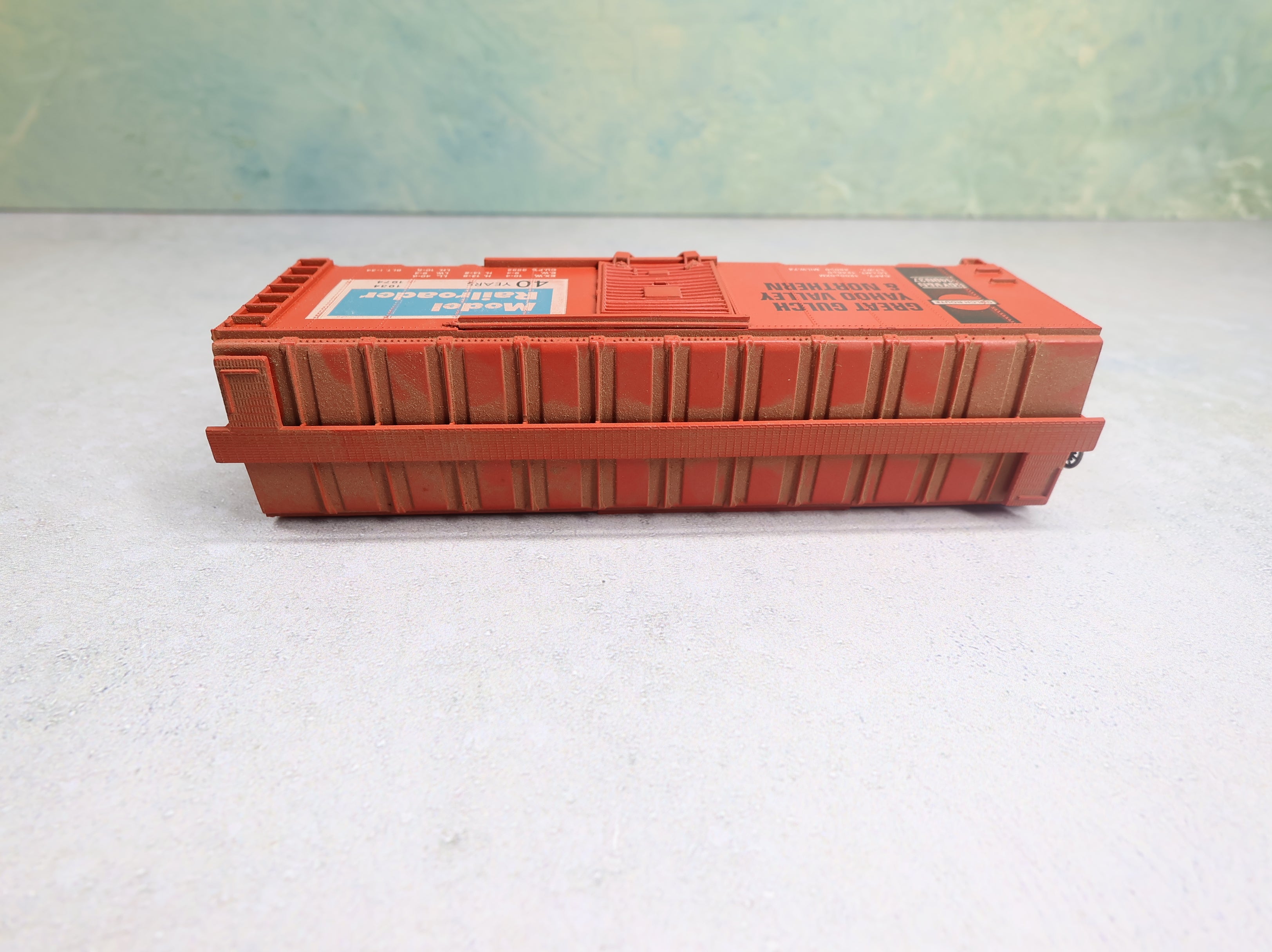 USED Athearn HO Scale 40' Box Car Great Gulch Yahoo Valley & Northern Model Railroader, Shell Only