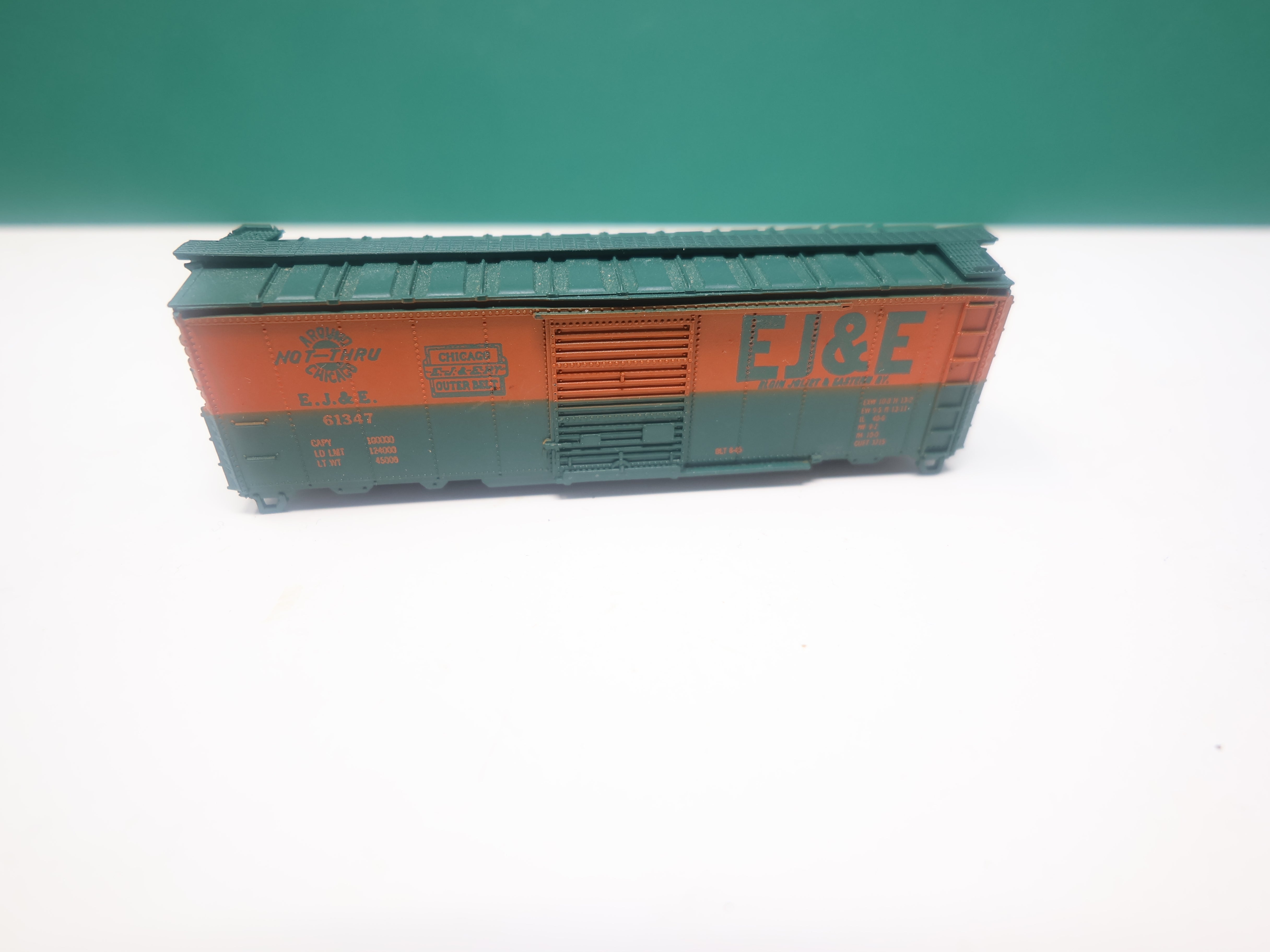 USED N Scale, 40' Box Car EJ&E #61347, Shell Only