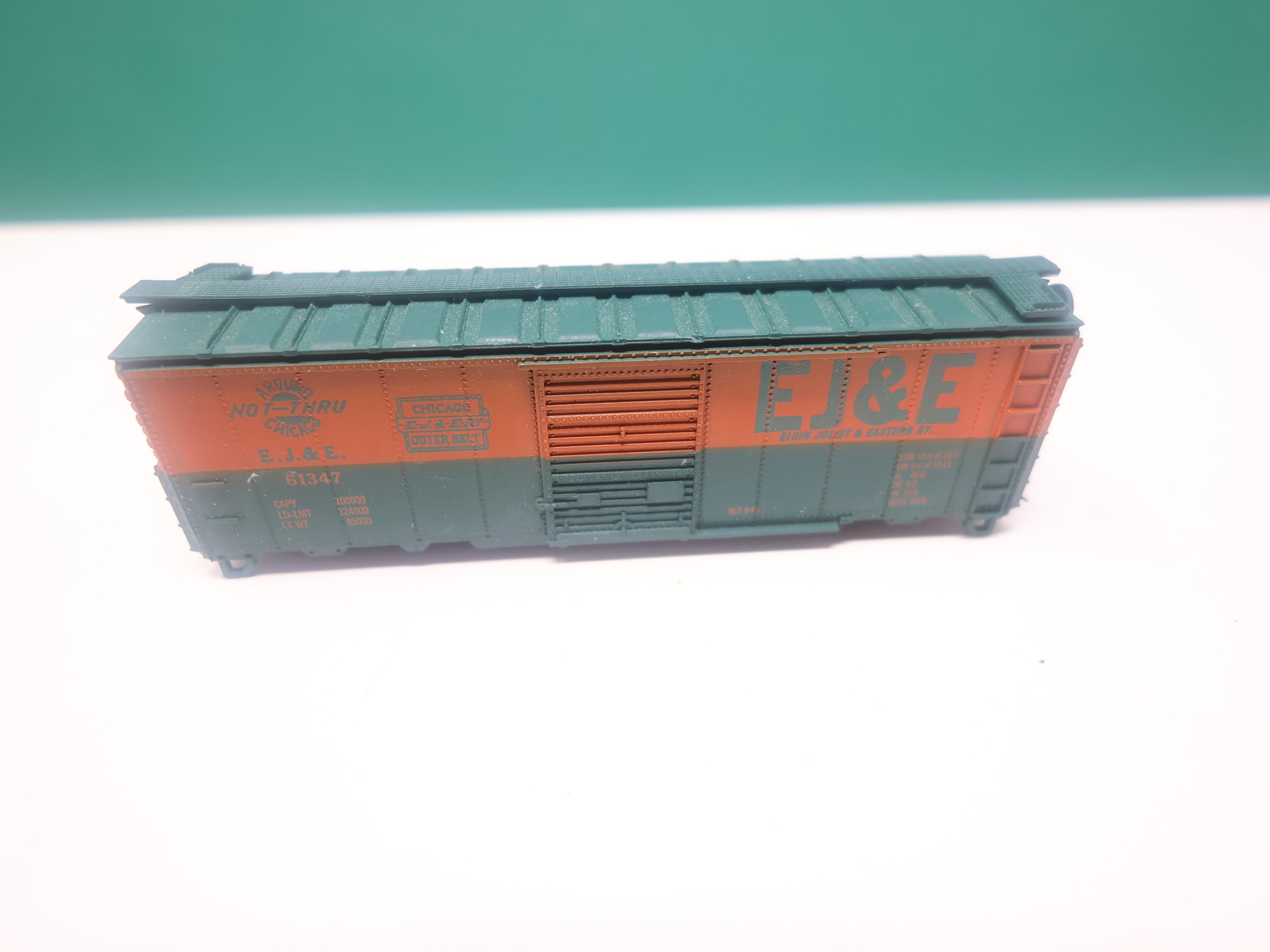 USED N Scale, 40' Box Car EJ&E #61347, Shell Only