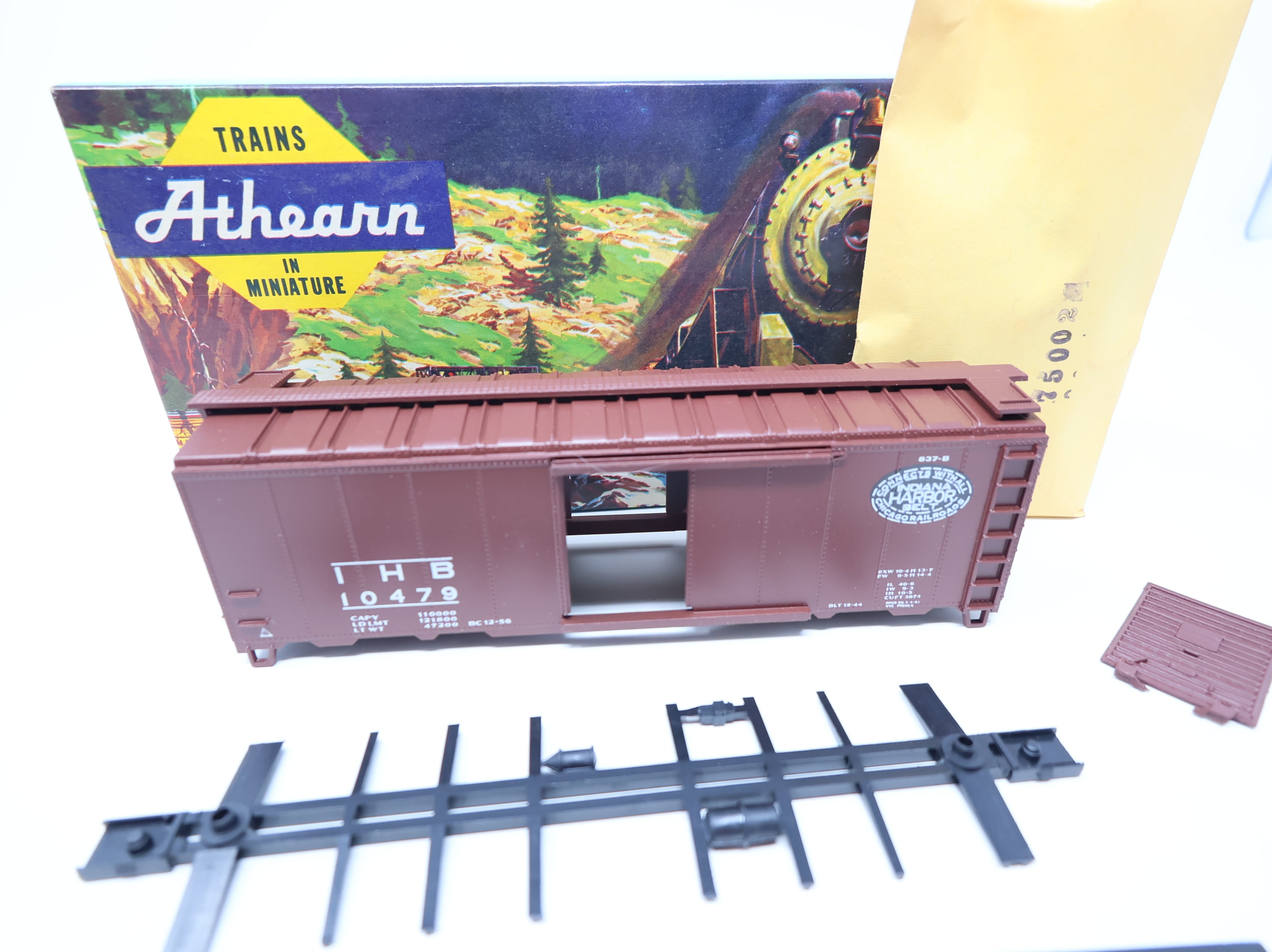 USED Athearn HO Scale 40' Steel Box Car Indiana Harbor Belt IHB #10479 Bev-Bel KIT