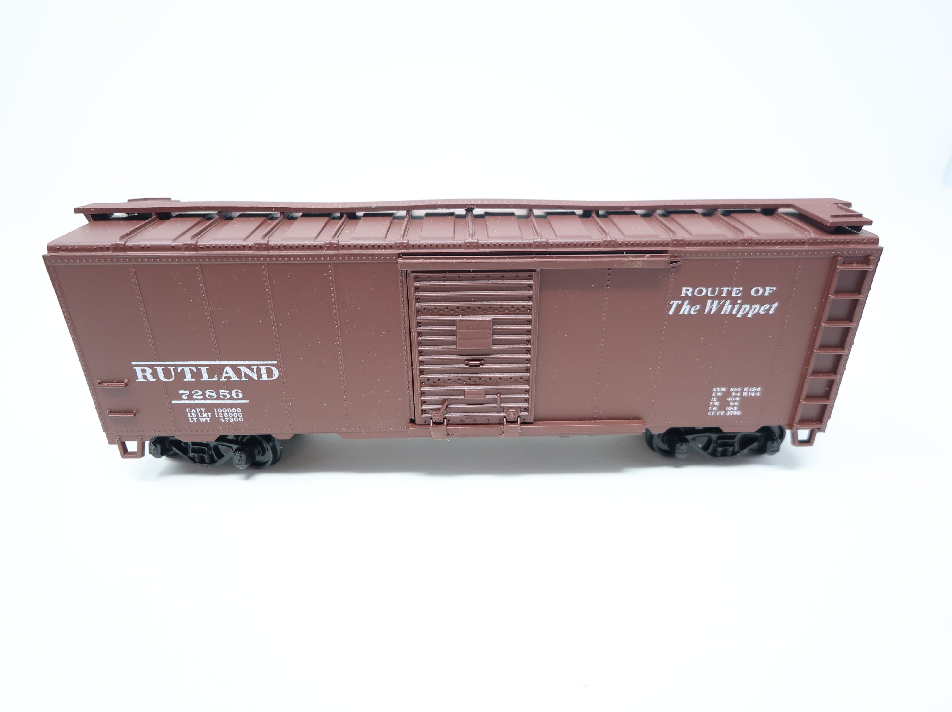 USED Athearn HO Scale 40' Steel Box Car Rutland #72856 Bev-Bel