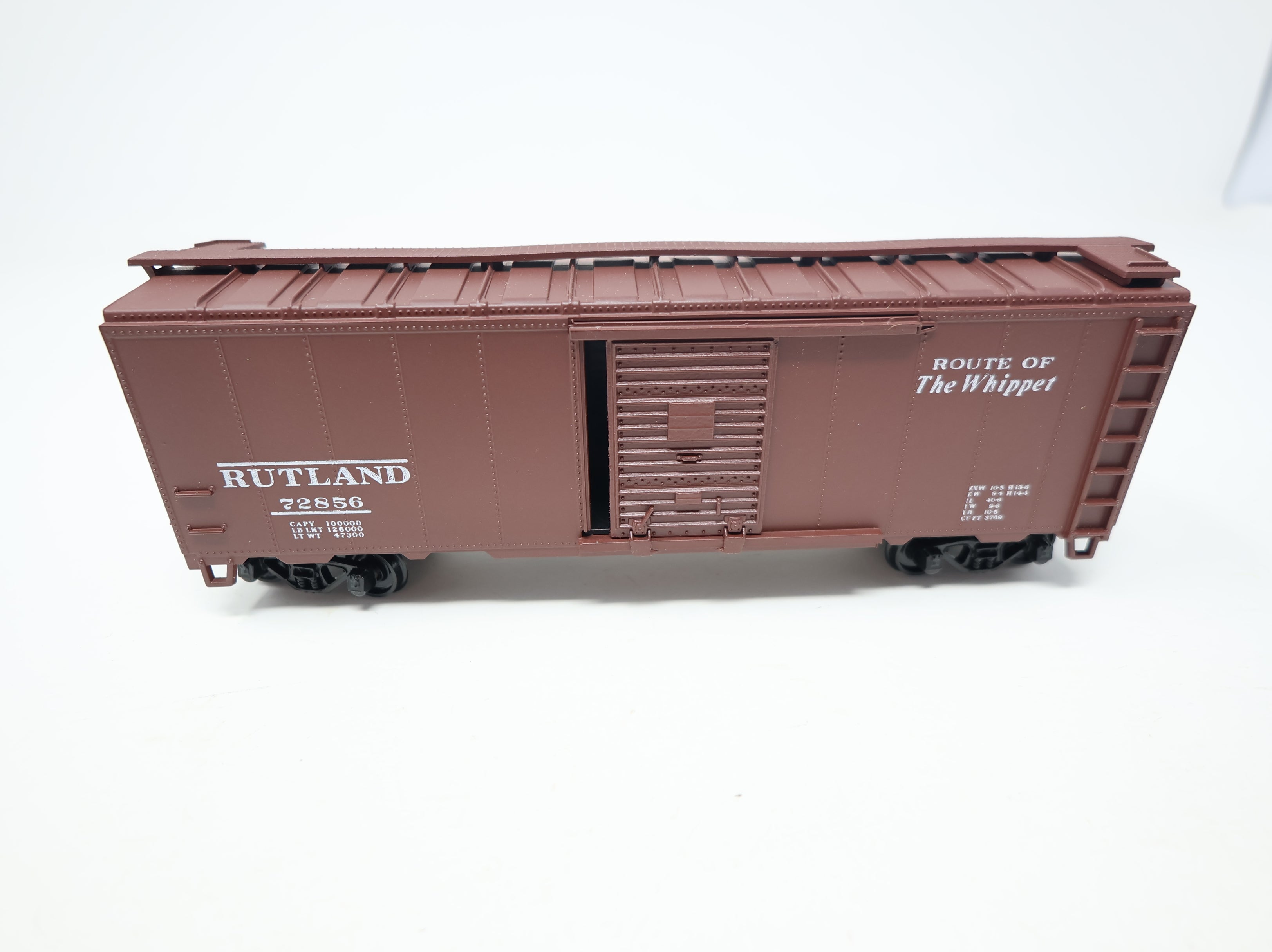 USED Athearn HO Scale 40' Steel Box Car Rutland #72856 Bev-Bel