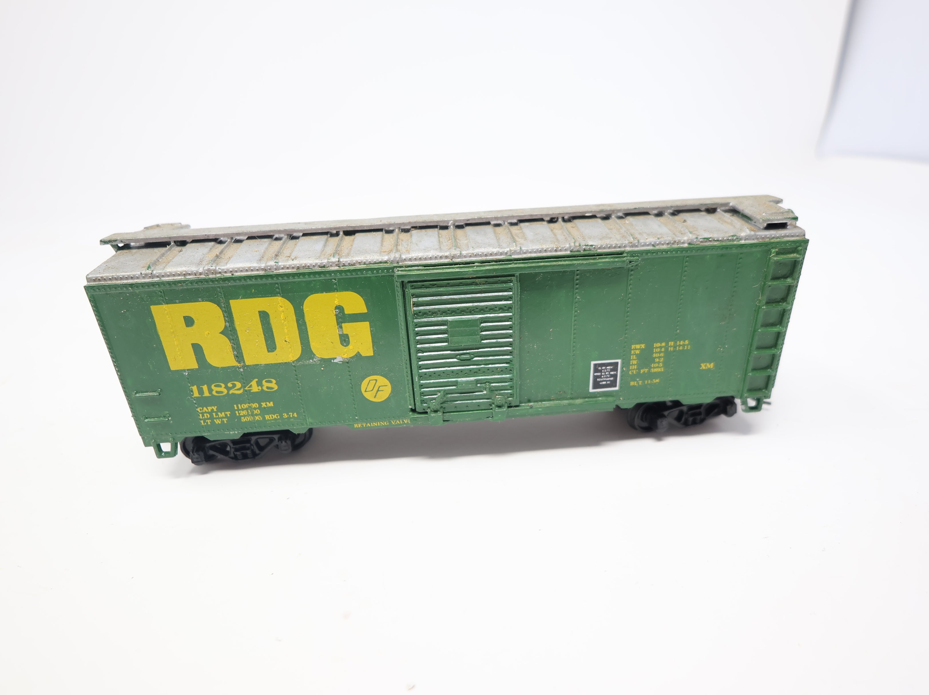 USED Athearn HO Scale 40' SD Box Car Reading RDG #118248 Custom