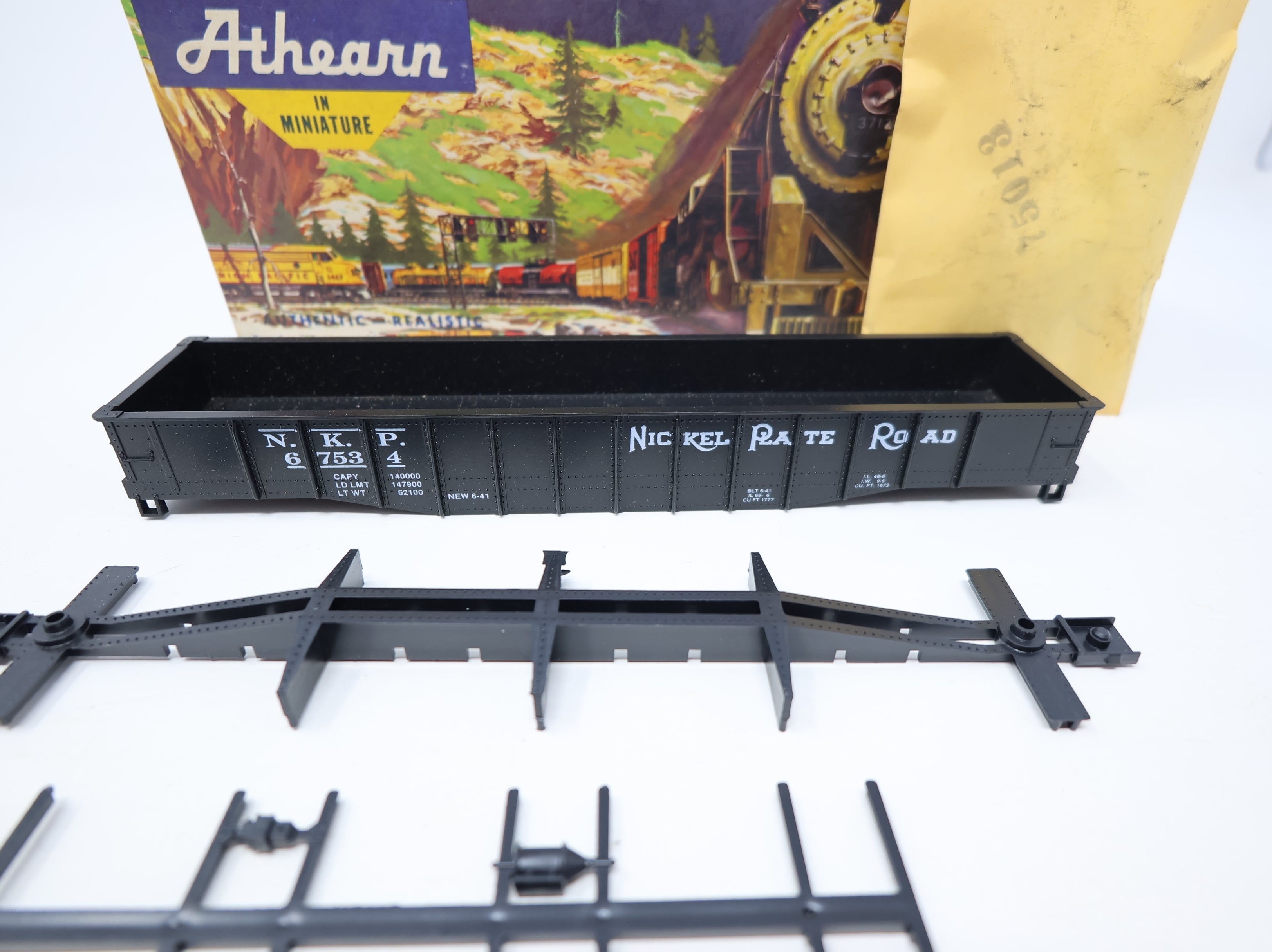 USED Athearn HO Scale 50' Gondola Nickel Plate Road NKP #67534 Branchline KIT