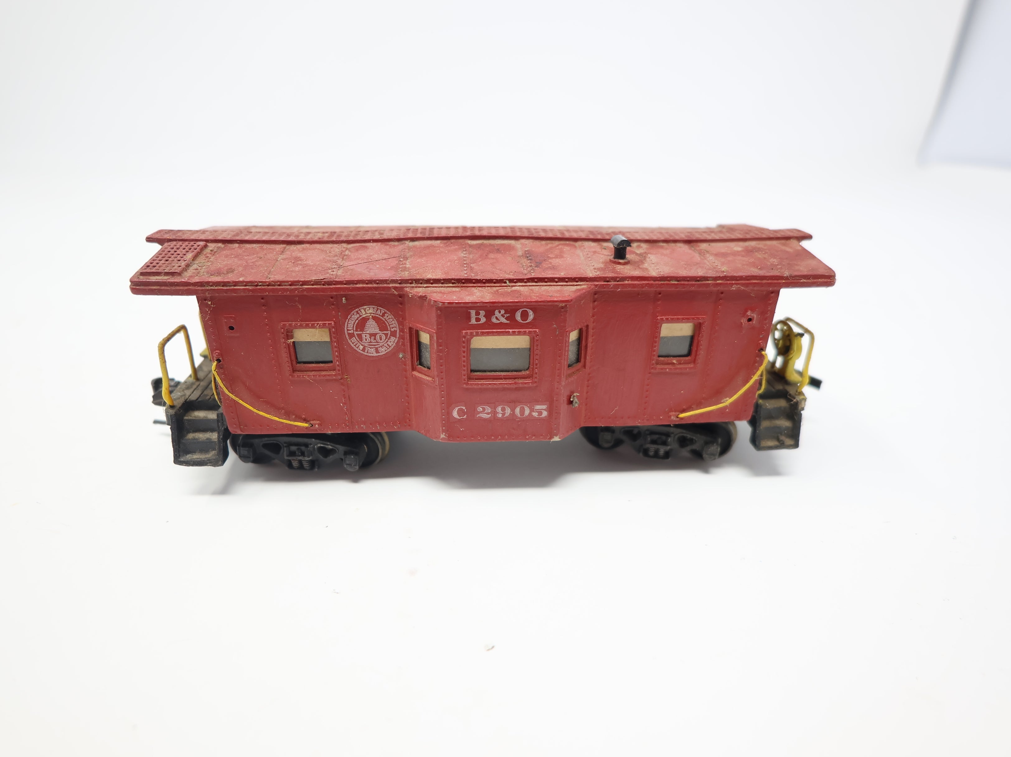 USED HO Scale Bay Window Caboose Baltimore and Ohio #C2905 Custom