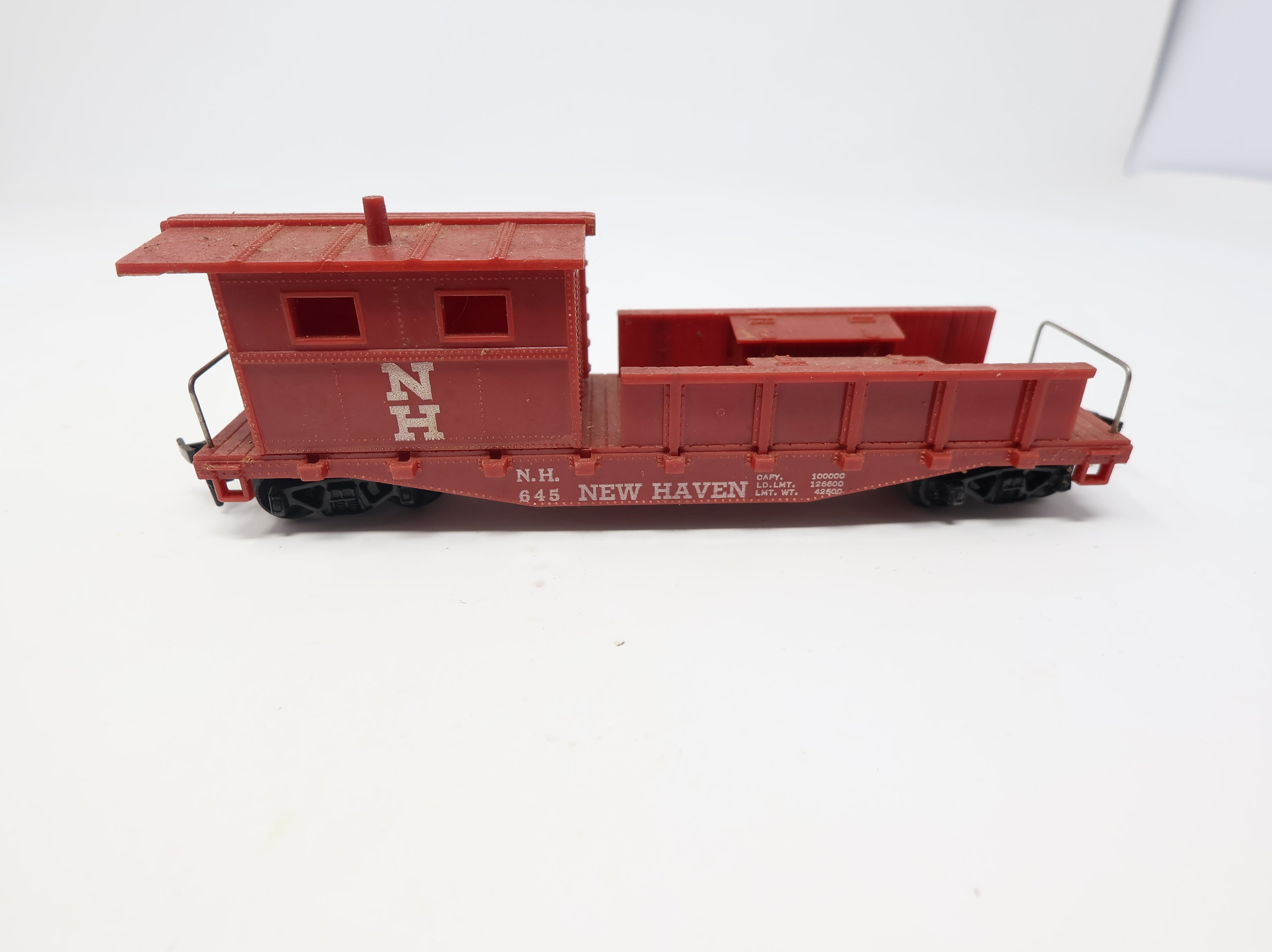 USED MARX HO Scale MOW Flat Car New Haven NH #645