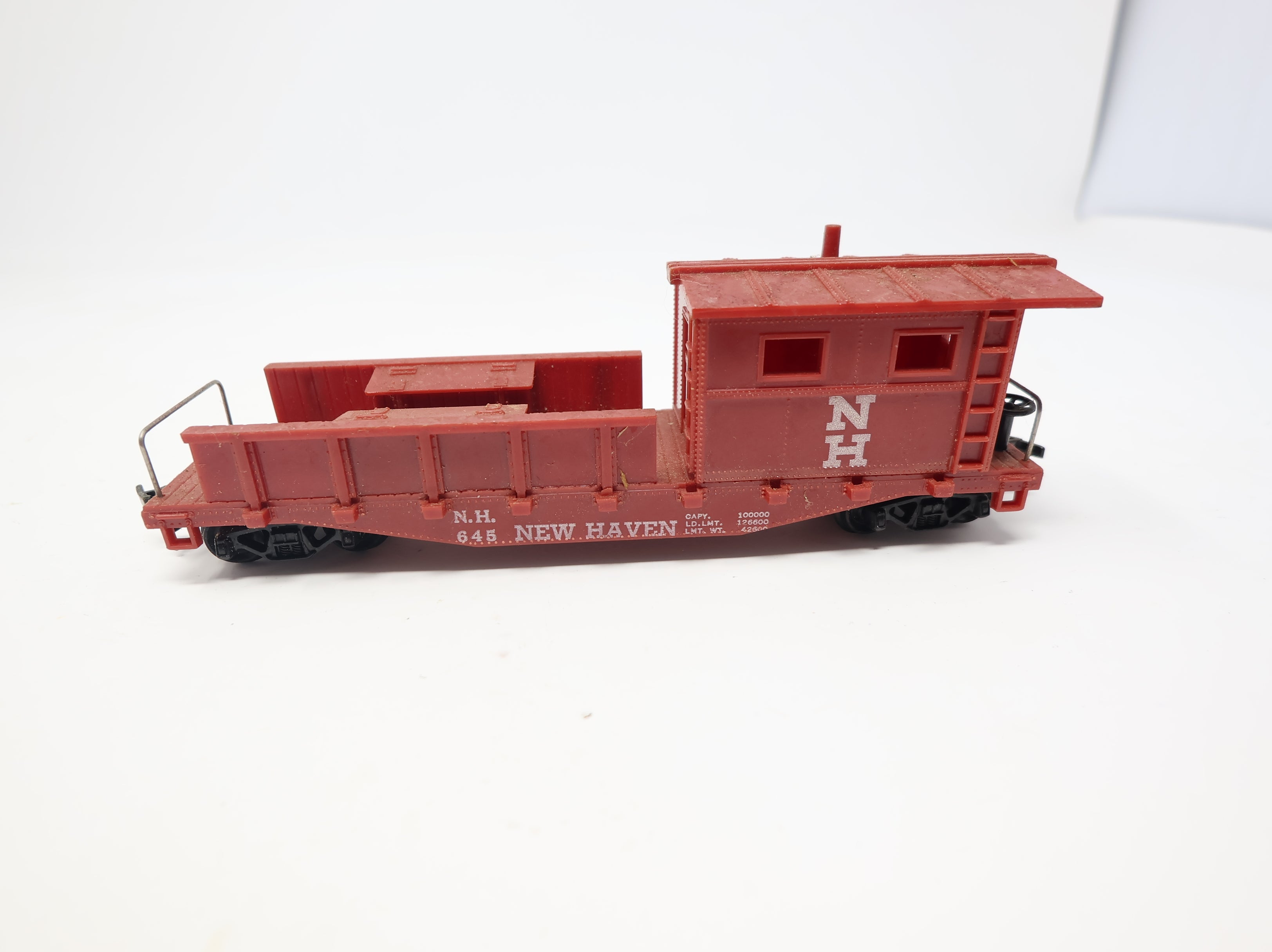 USED MARX HO Scale MOW Flat Car New Haven NH #645