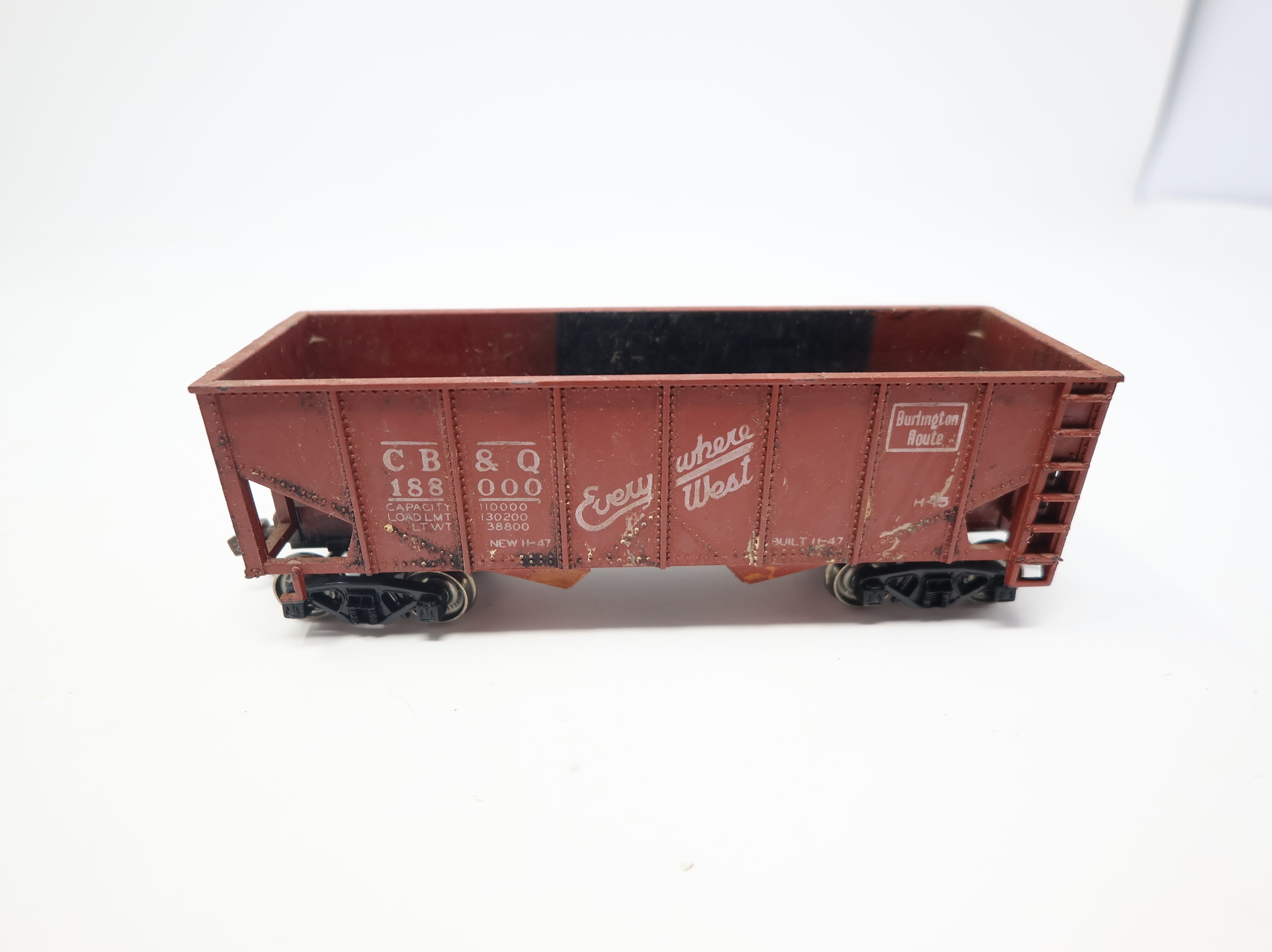 USED Varney HO Scale 2 Bay Open Hopper Burlington CB&Q #188000