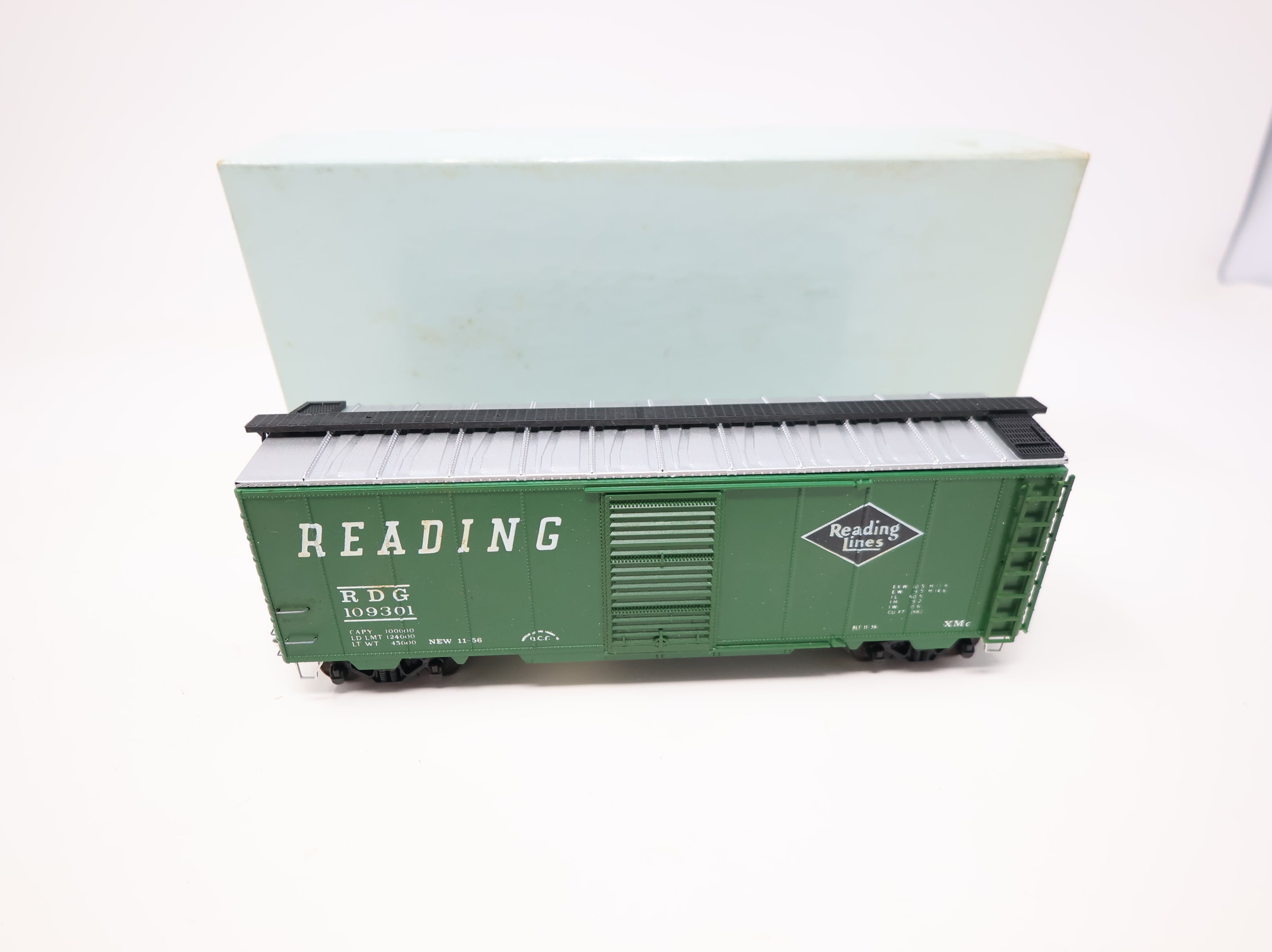 USED Front Range Products 4083 HO Scale 40' ACF Rivet Side Box Car Reading RDG #109301