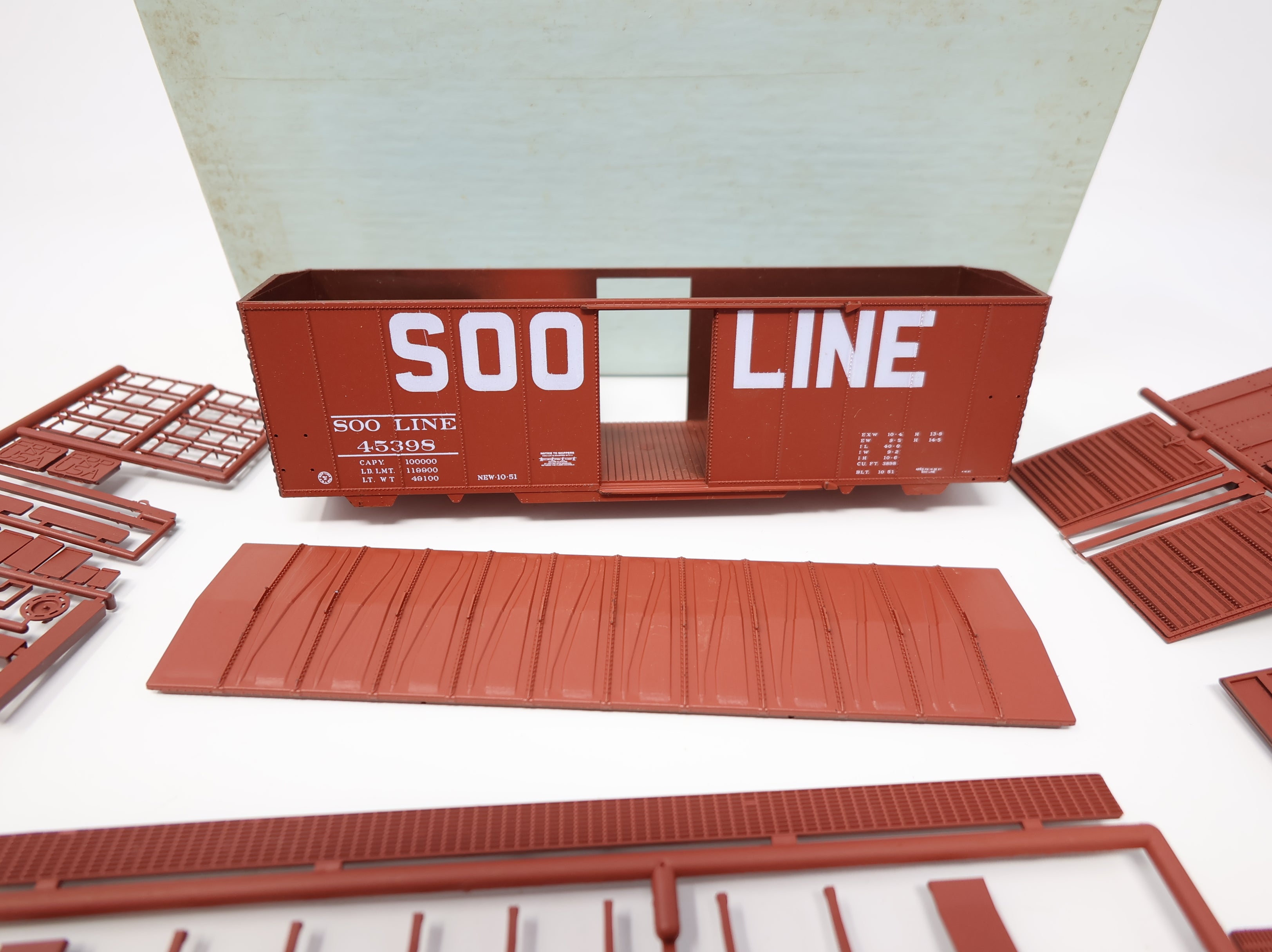 USED Front Range Products HO Scale 40' AAR Box Car SOO Line #45398 SL Historical Society Limited Run 528/1000 KIT