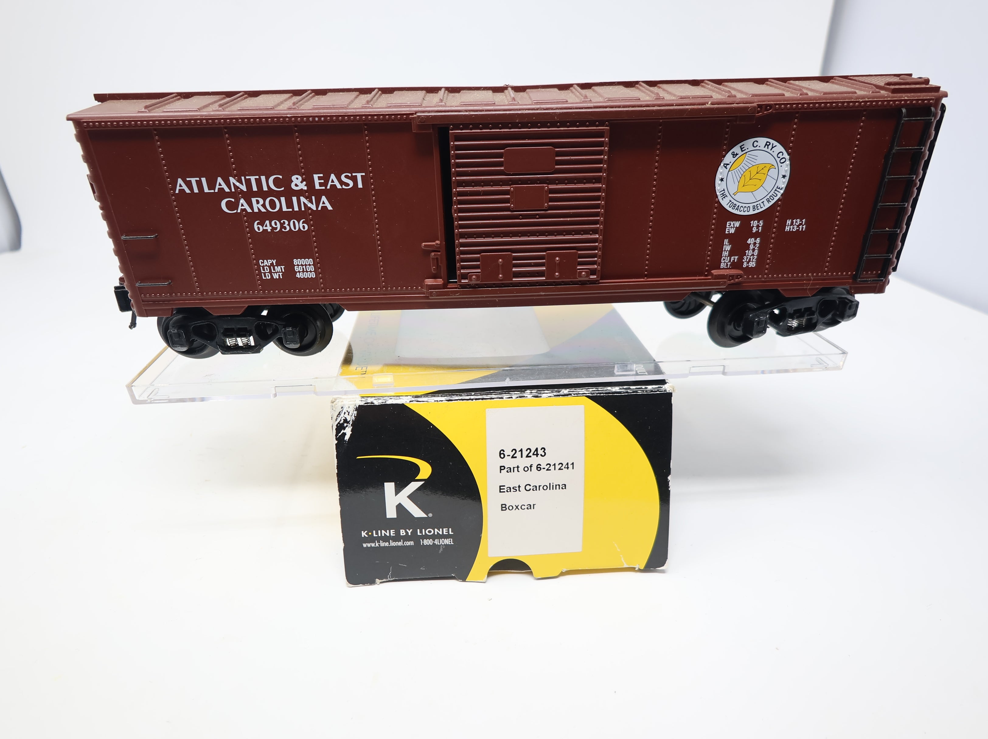 USED K-Line 6-21243 O Boxcar Atlantic & East Carolina #649306