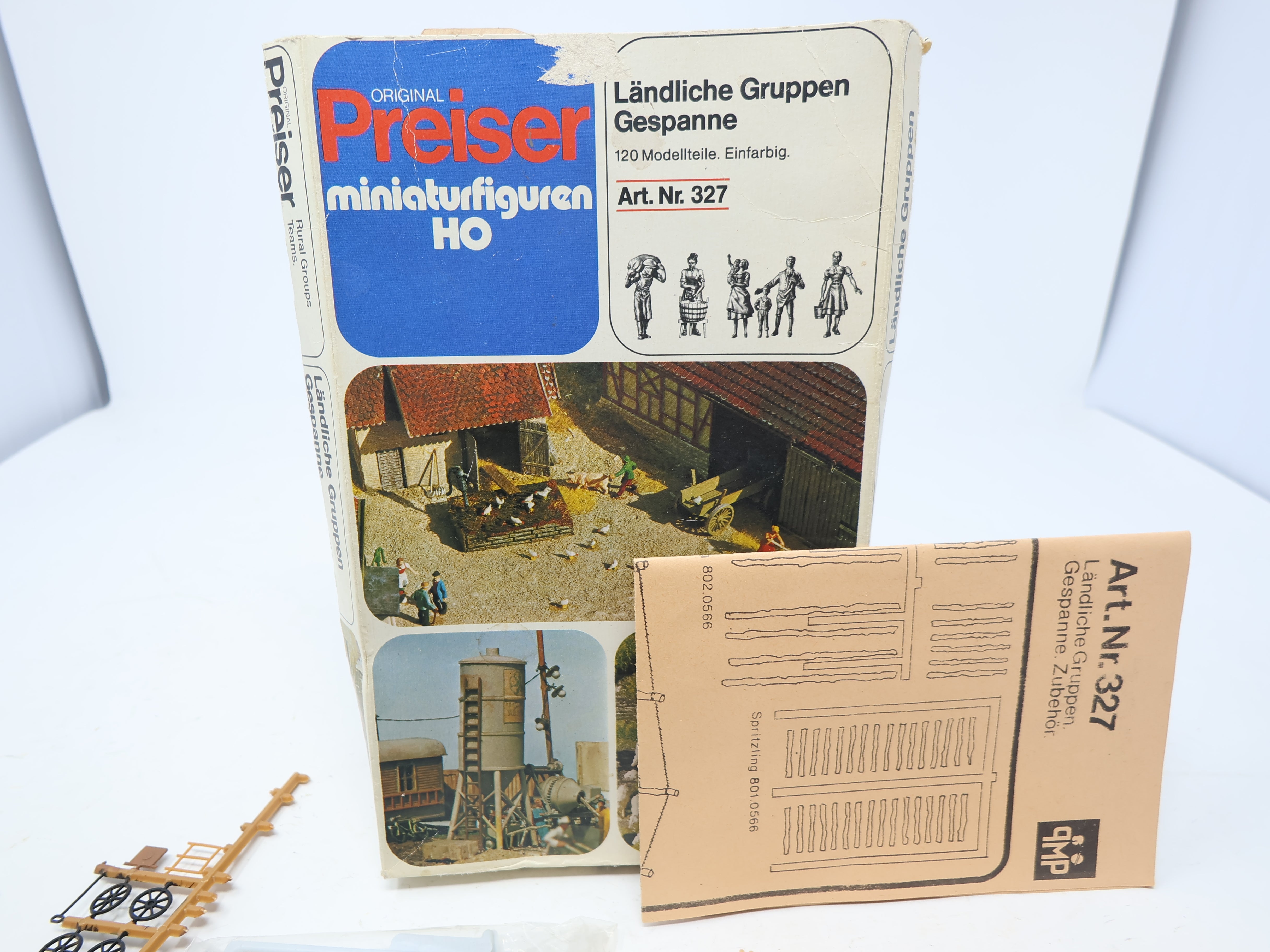 USED Preiser 327 HO Scale, Landliche Gruppen Gespanne Rural Groups (opened kit)