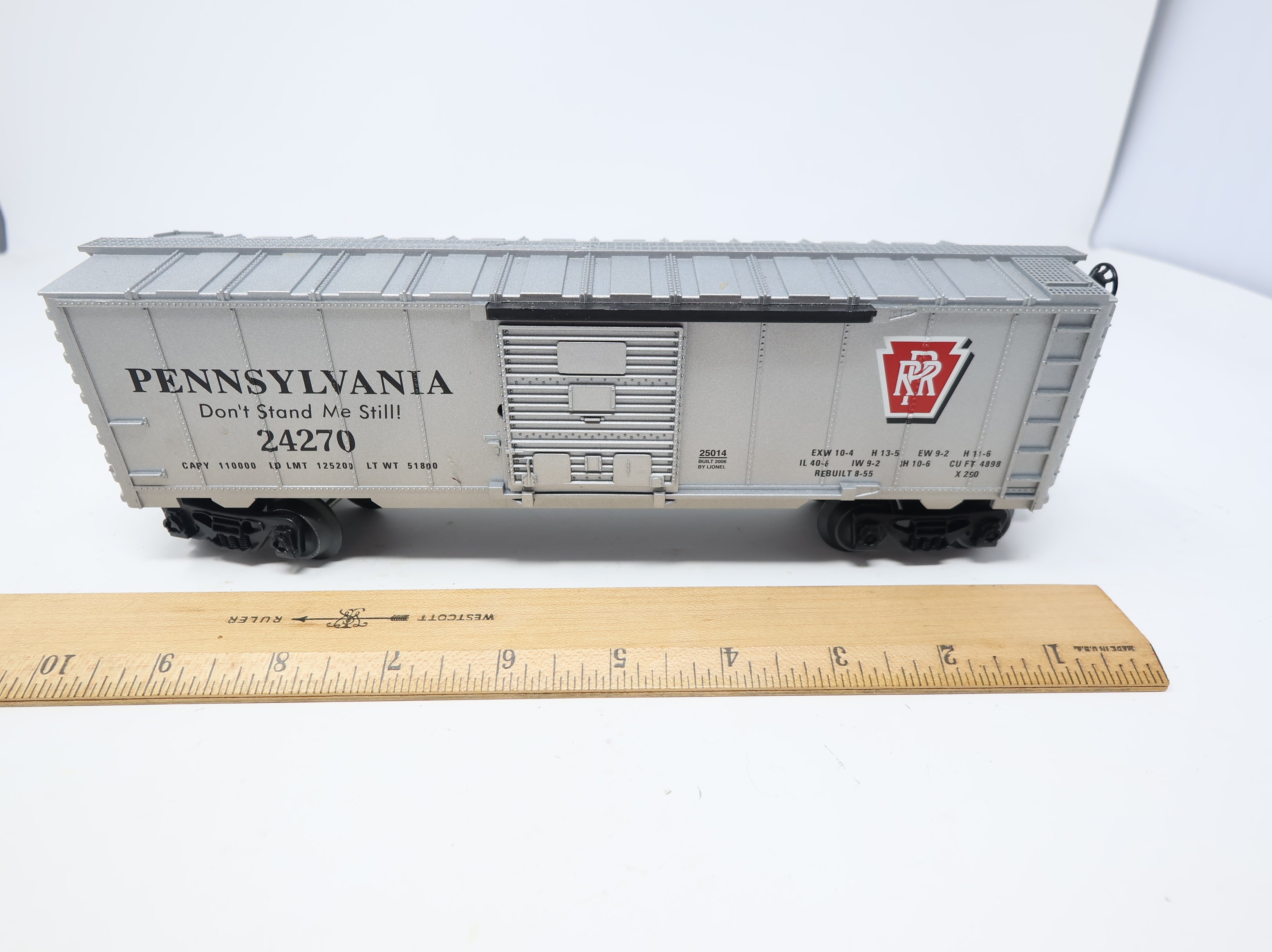 USED Lionel O Boxcar Pennsylvania #24270 Don't Stand Me Still