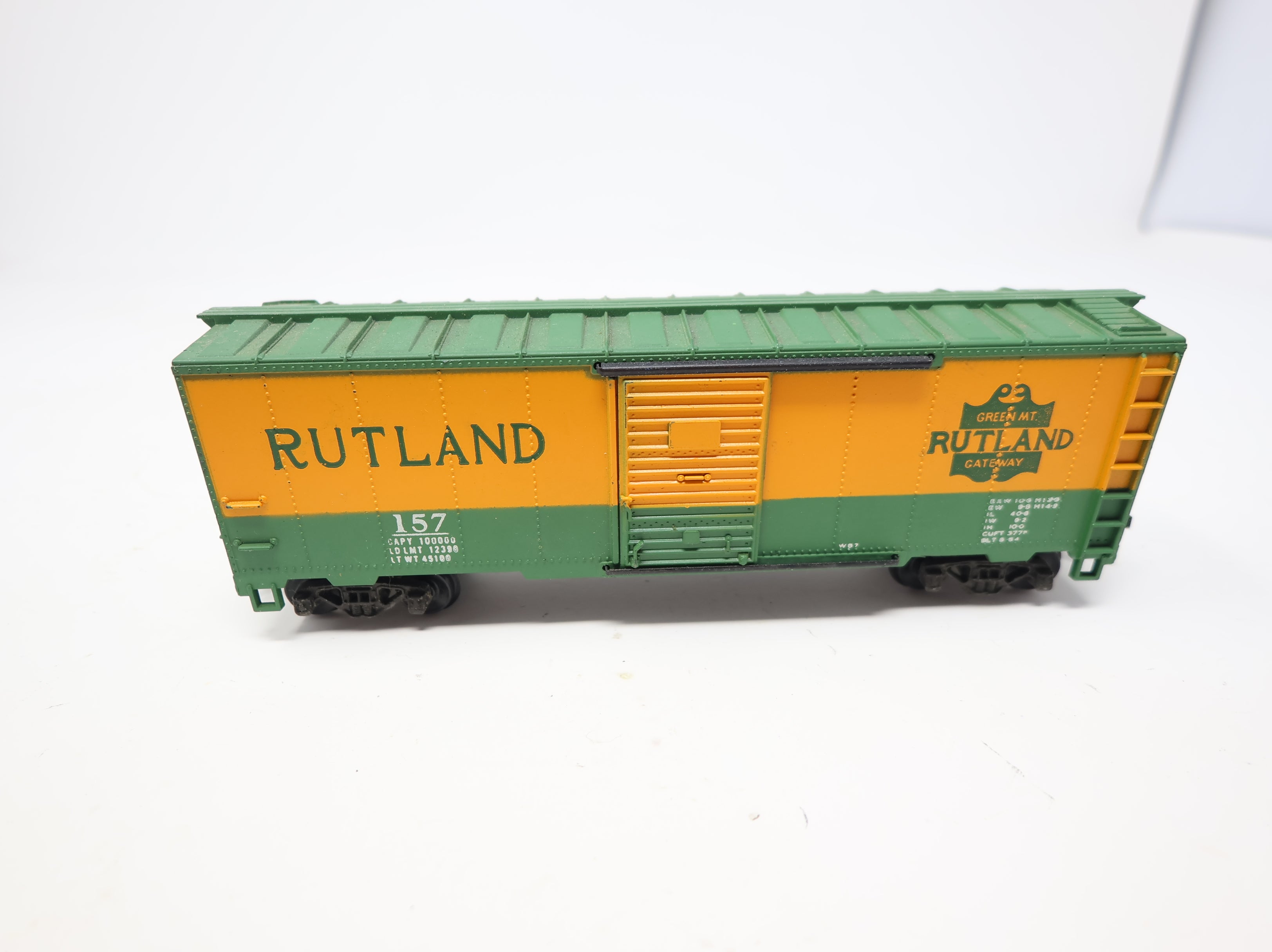 USED Mantua HO Scale 40' Box Car Rutland #157