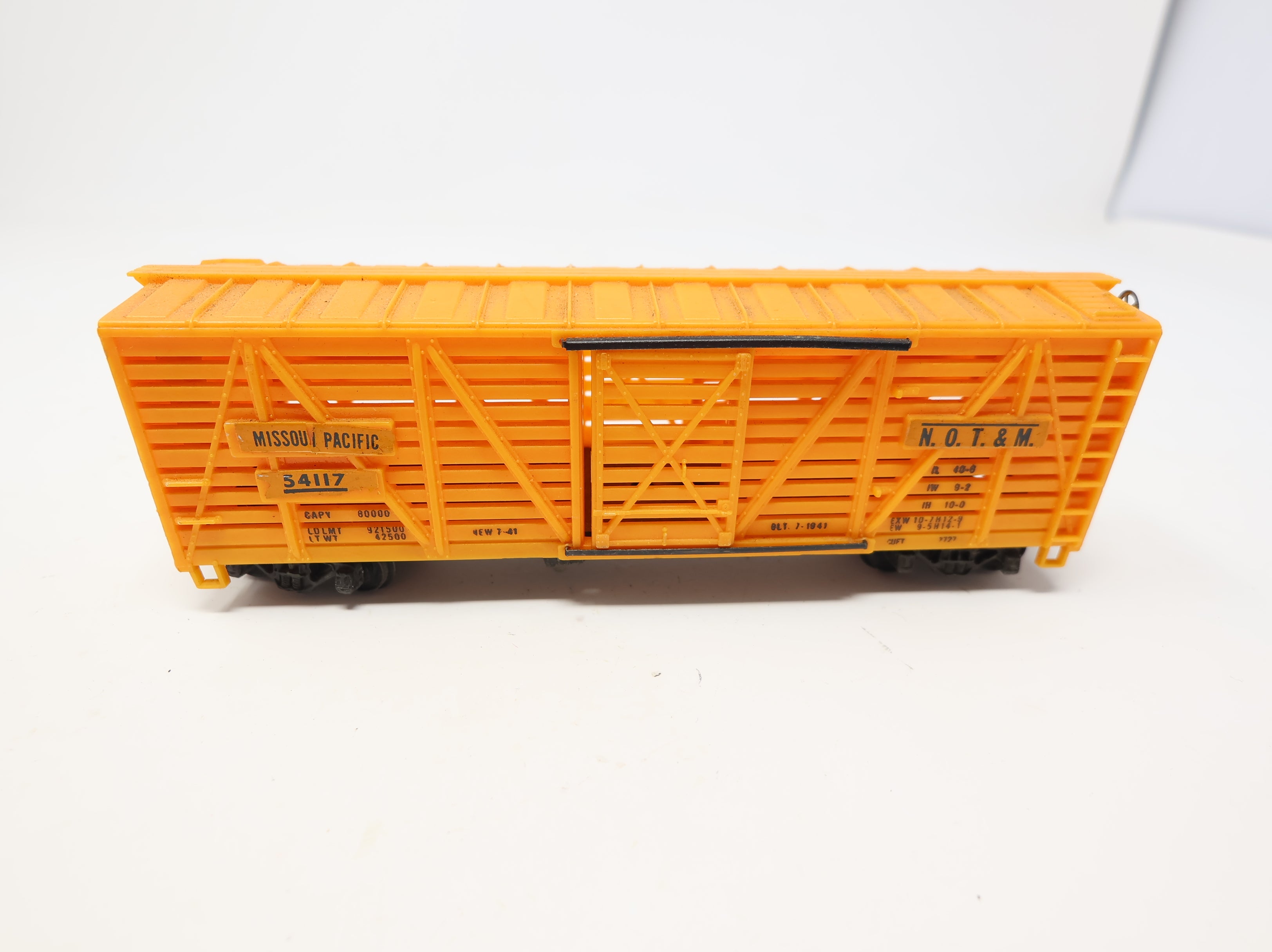 USED Mantua HO Scale 40' Cattle Stock Car Missouri Pacific #54117