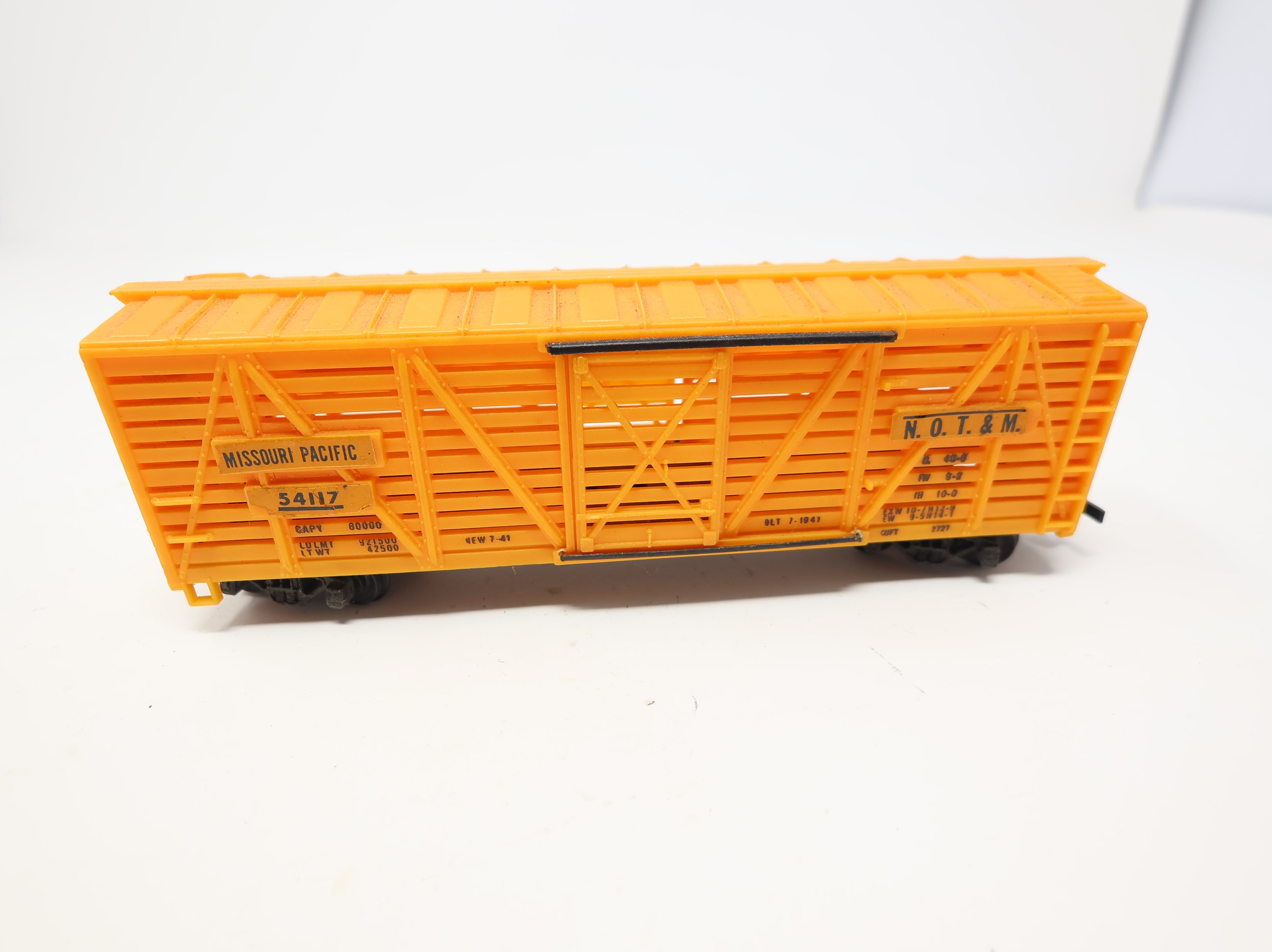 USED Mantua HO Scale 40' Cattle Stock Car Missouri Pacific #54117