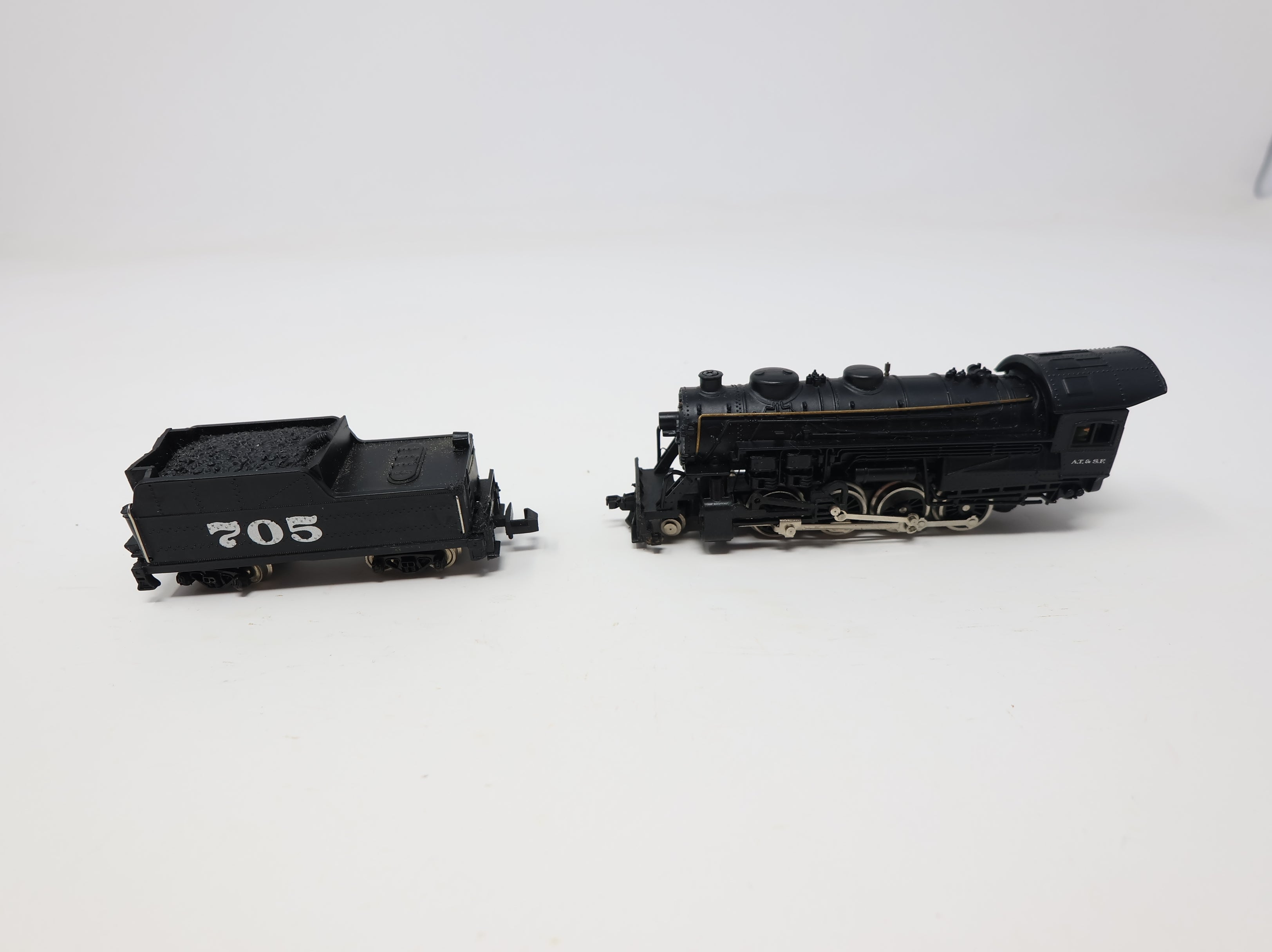 USED Bachmann N Scale Steam Locomotive, Parts/Repairs Santa Fe ATSF #705