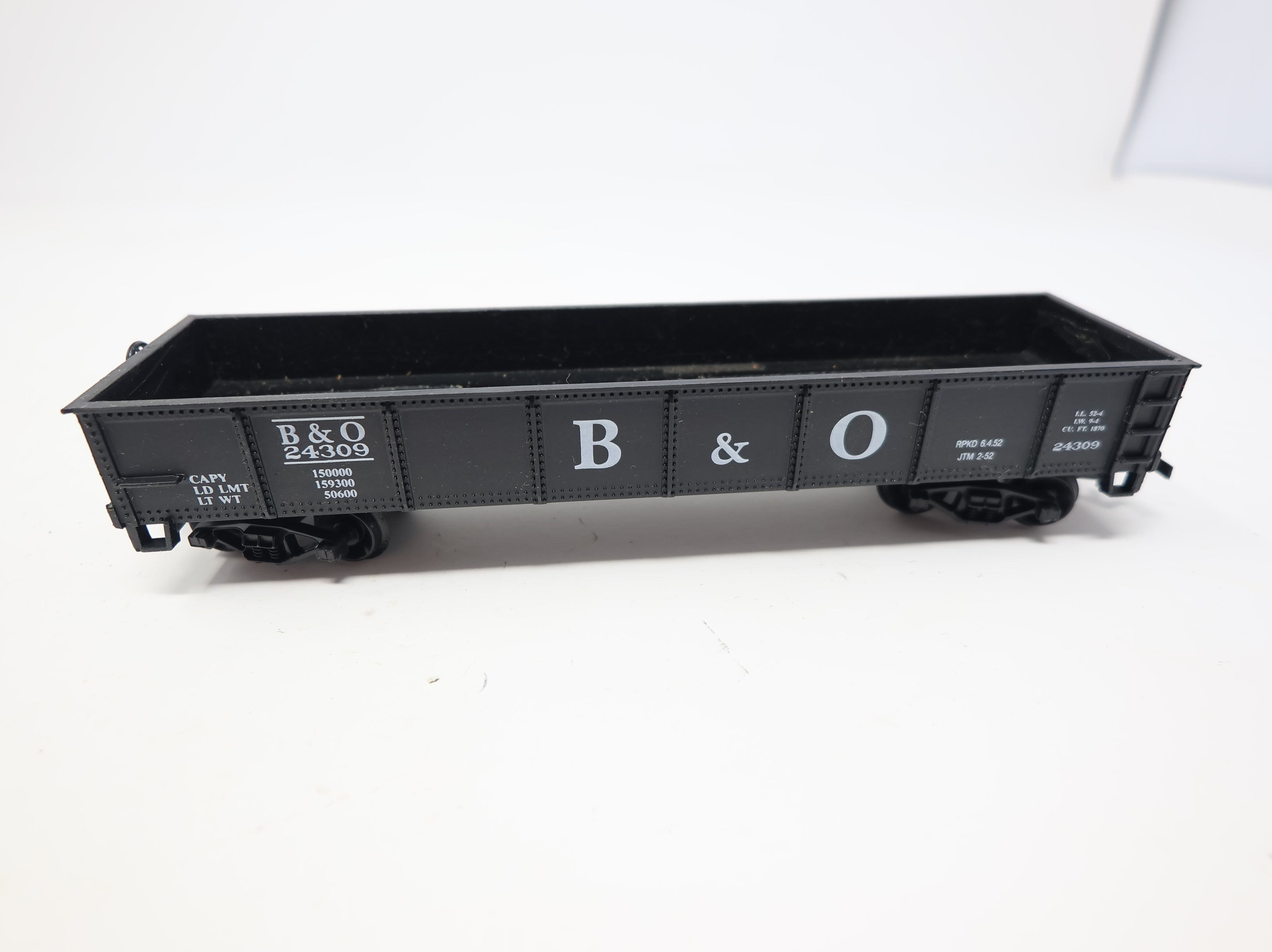 USED Life-Like HO Scale 40' Gondola Baltimore and Ohio B&O #24309