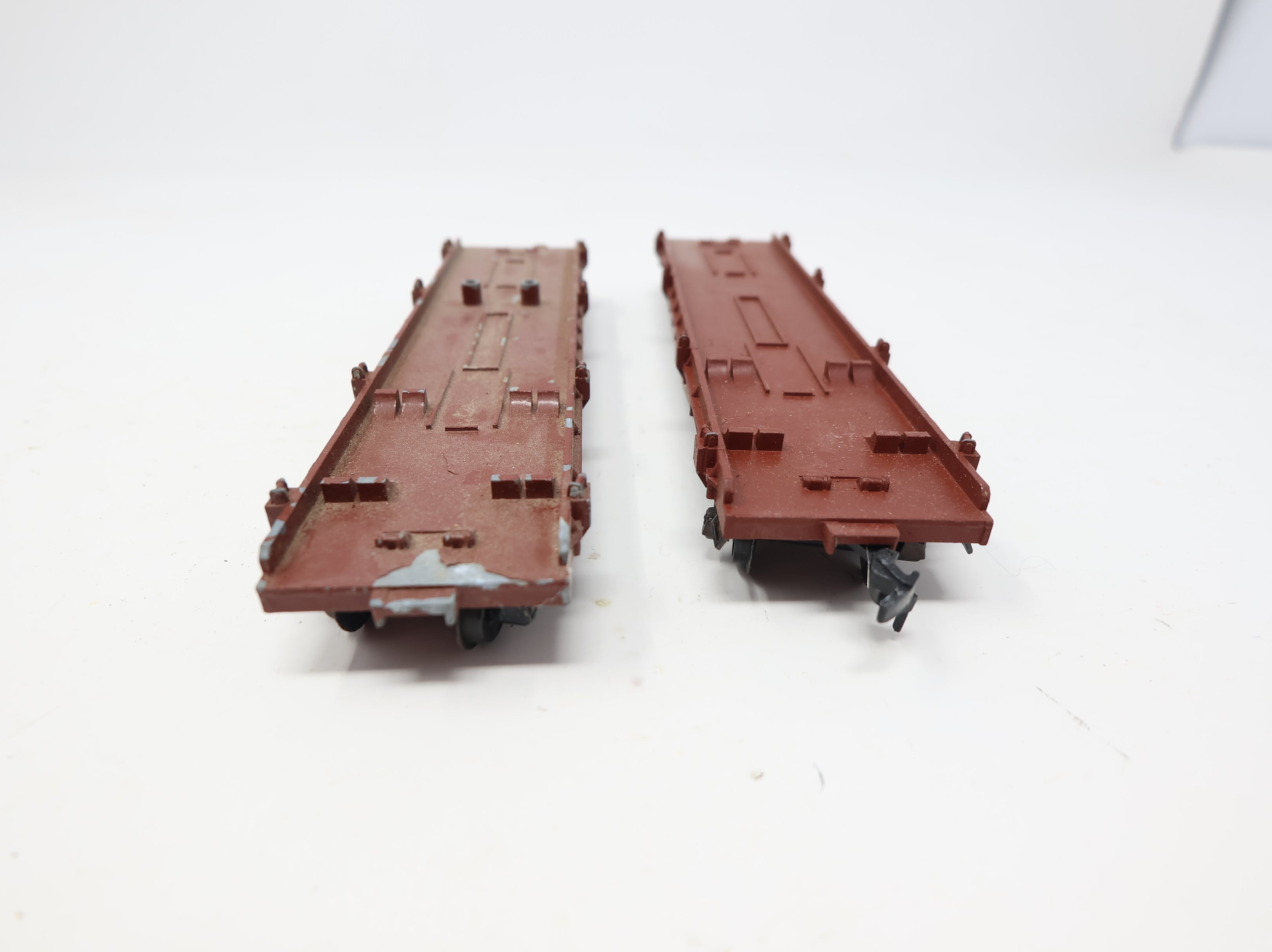 USED PENN LINE HO Scale 40' Trailer Flat Car Monon CIL #7560 (2 pcs)