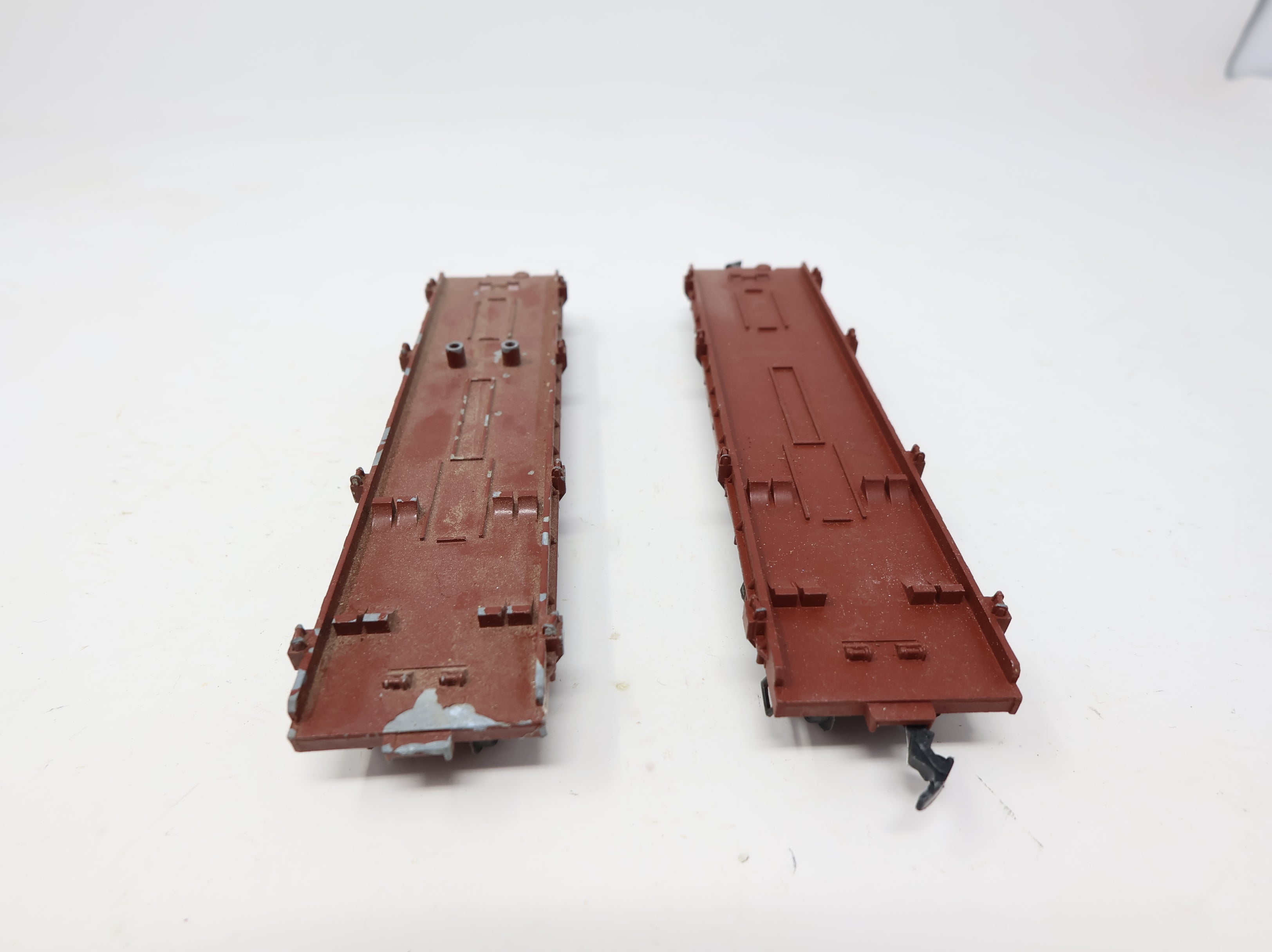 USED PENN LINE HO Scale 40' Trailer Flat Car Monon CIL #7560 (2 pcs)