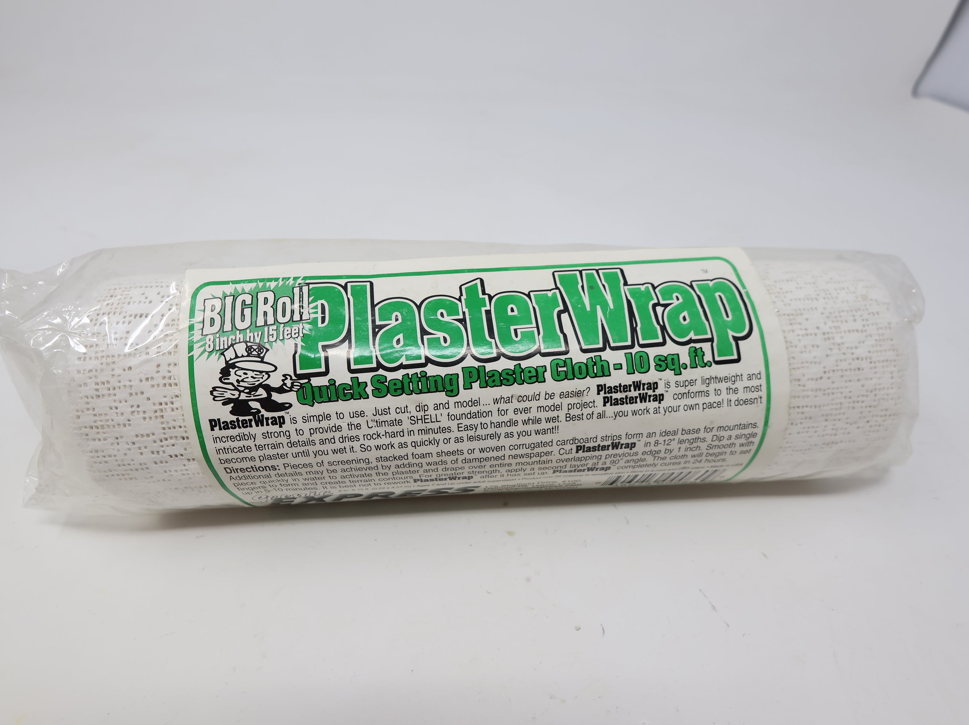 USED Scenic Express HO Scale Plaster Wrap Quick Setting Plaster Cloth (10sqft)