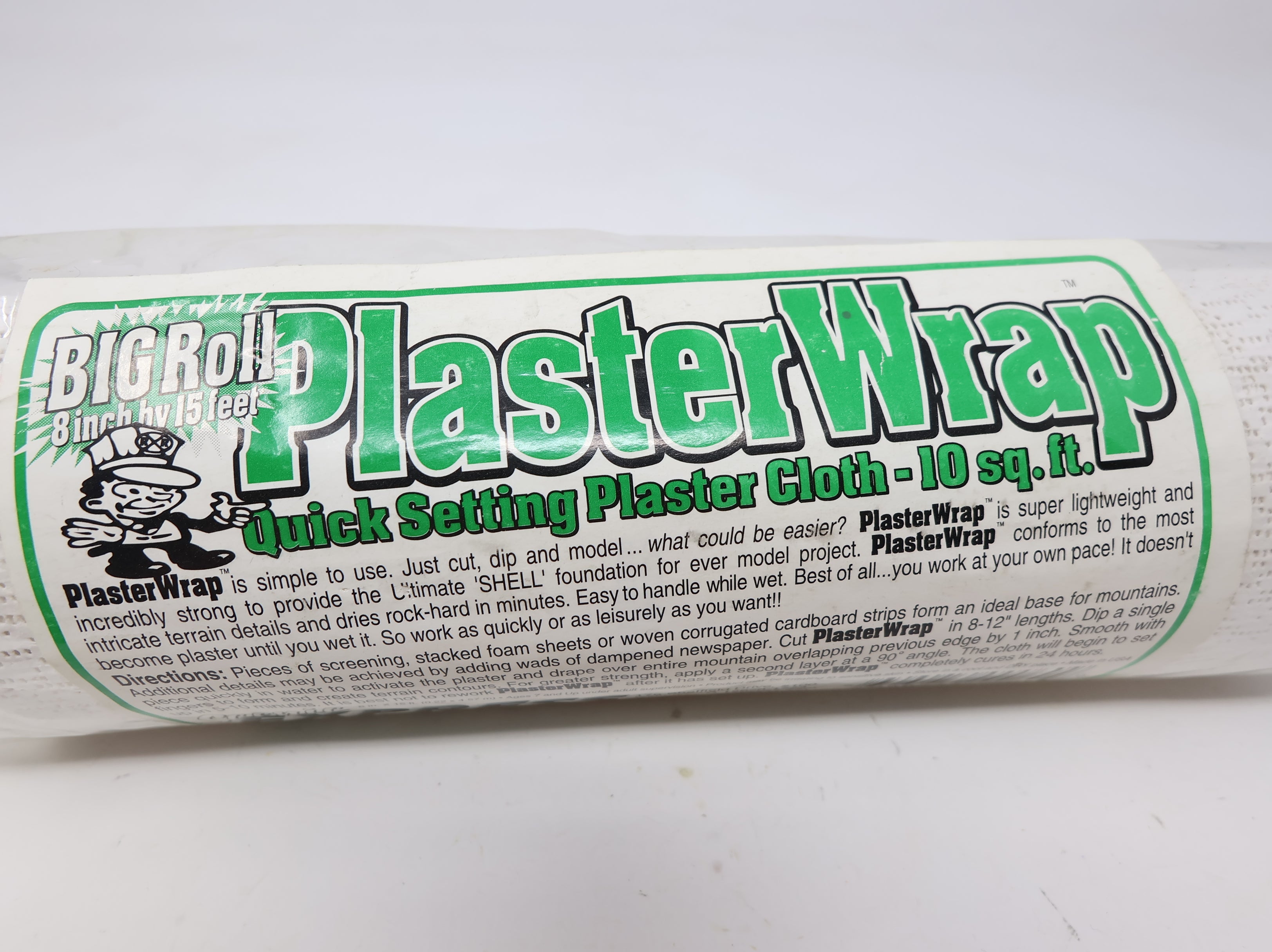 USED Scenic Express HO Scale Plaster Wrap Quick Setting Plaster Cloth (10sqft)