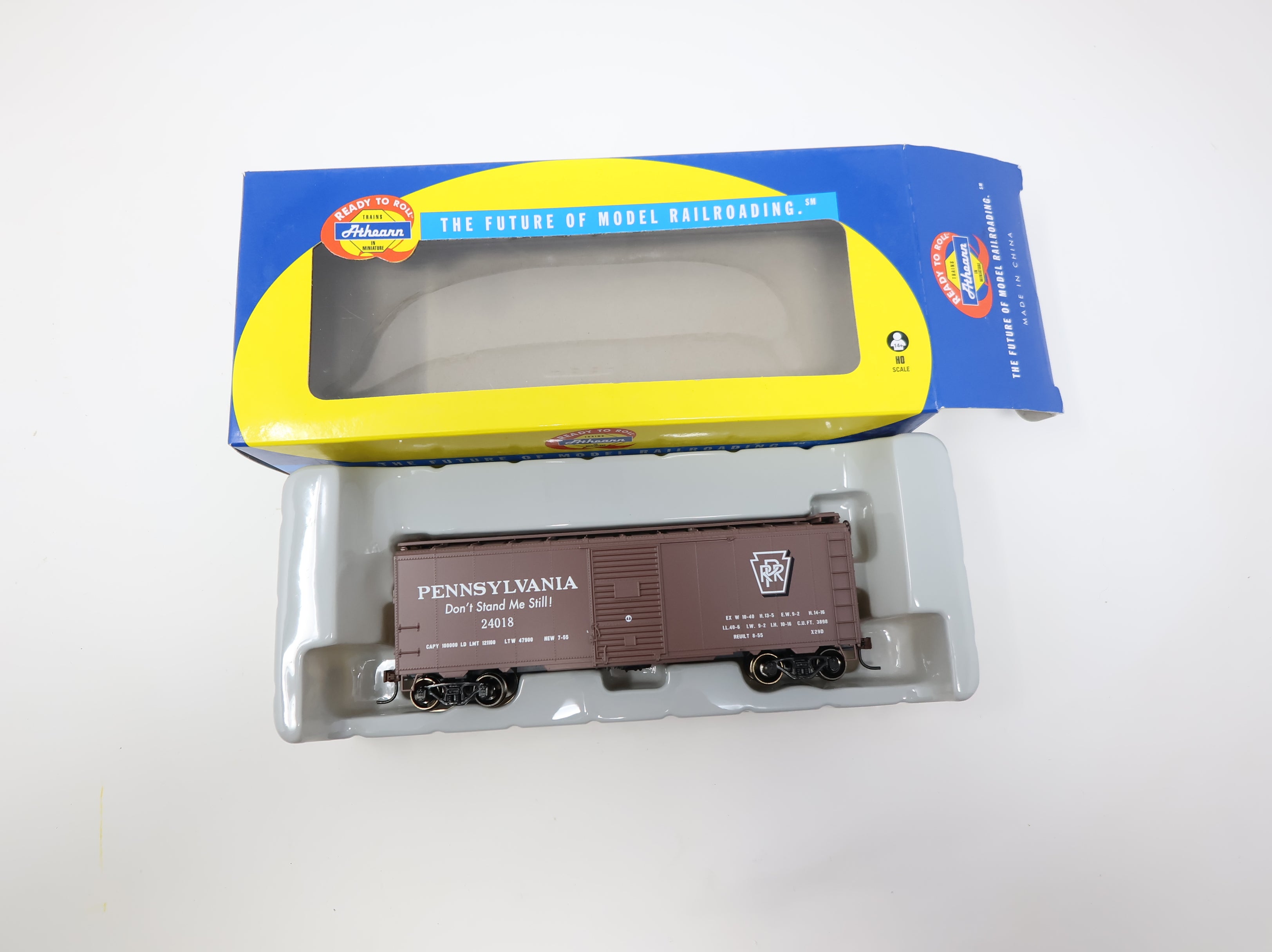 Athearn 70052 HO Scale 40' Youngstown Steel Box Car Pennsylvania #24018